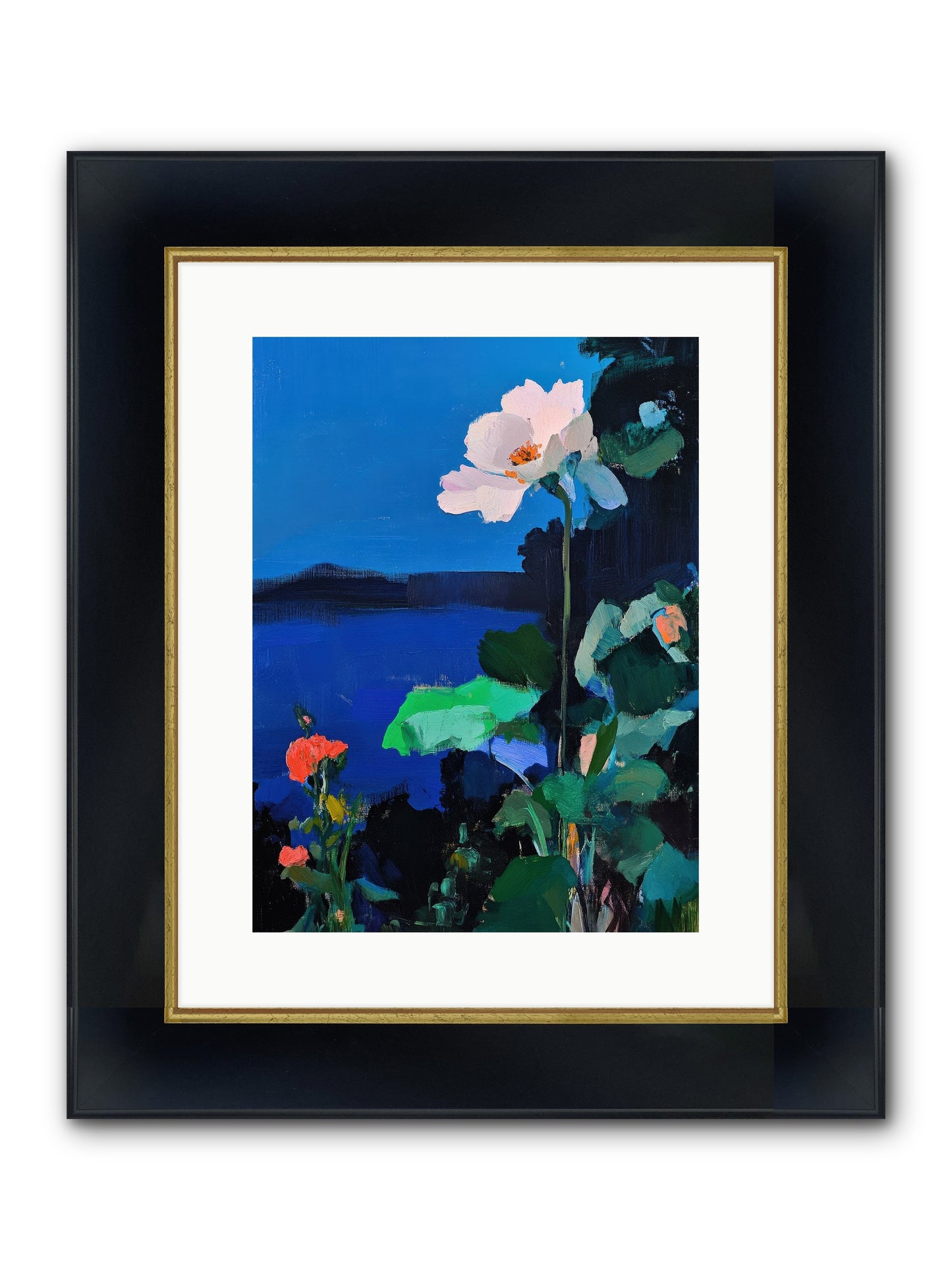 Luminous Reverie Framed Print - Wide Black w/Gold 12x16