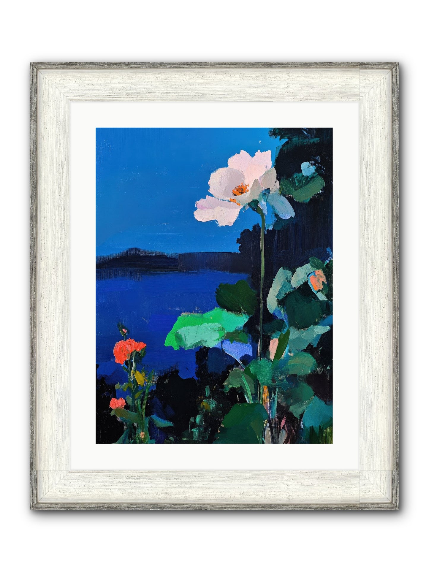 Luminous Reverie Framed Print - Driftwood White 18x24