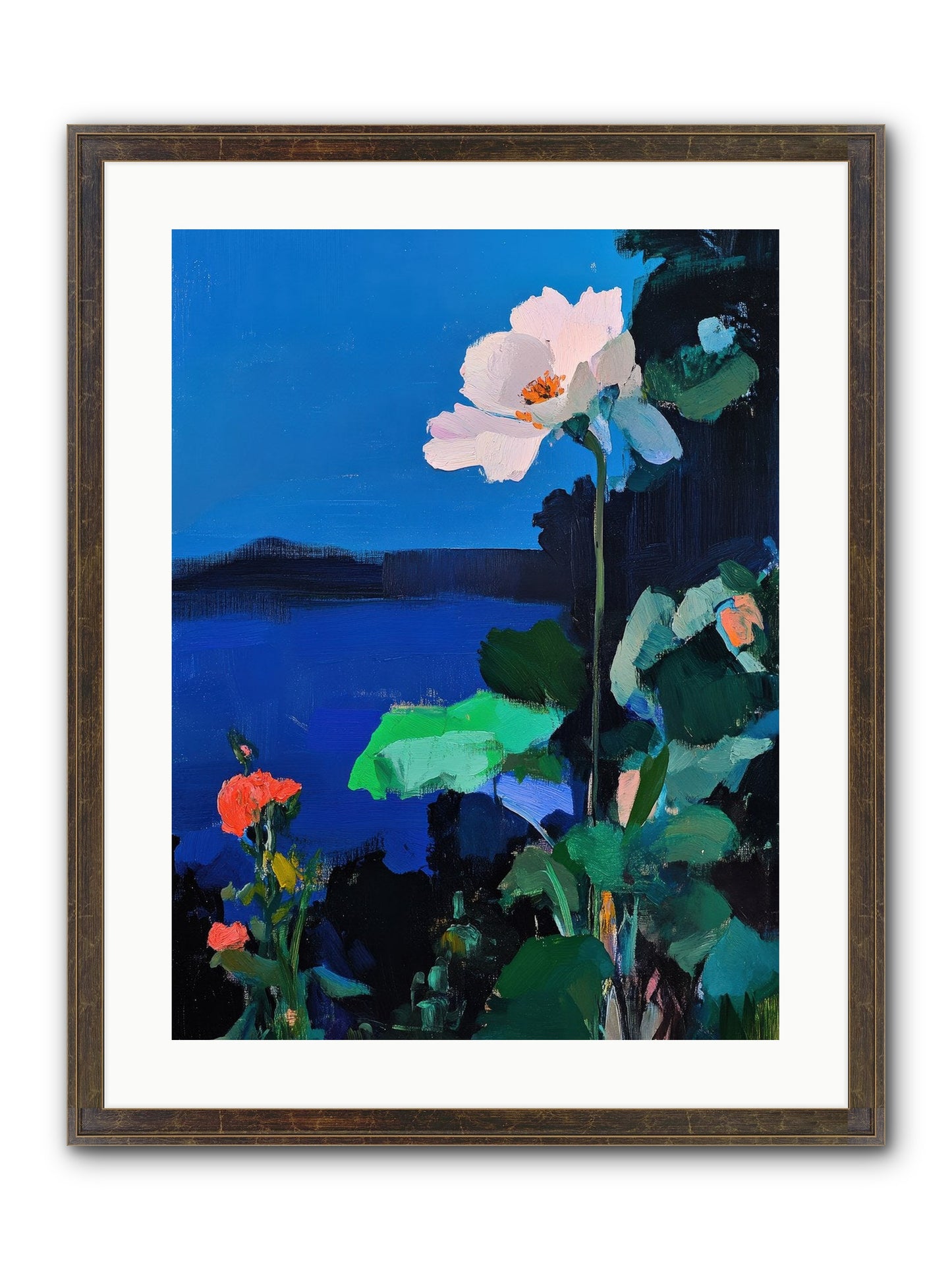 Luminous Reverie Framed Print - Slimwoods Black/Gold 18x24