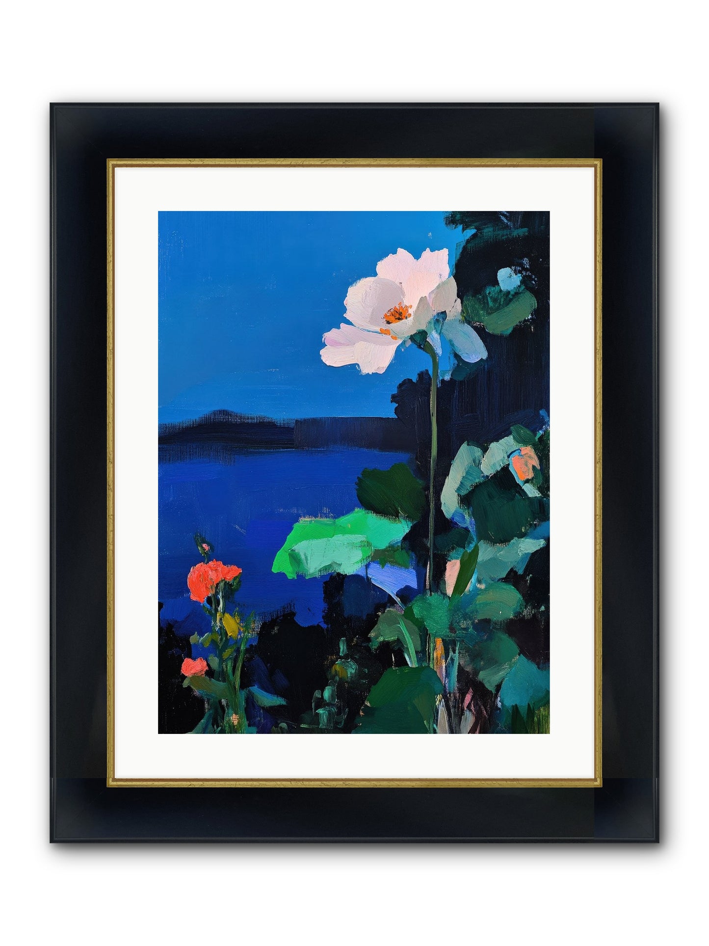 Luminous Reverie Framed Print - Wide Black w/Gold 18x24