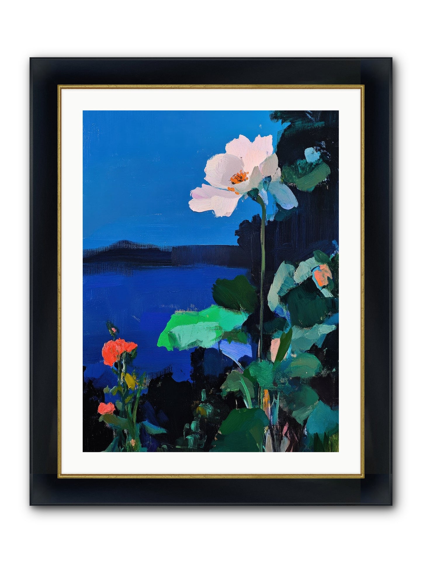 Luminous Reverie Framed Print - Wide Black w/Gold 24x32