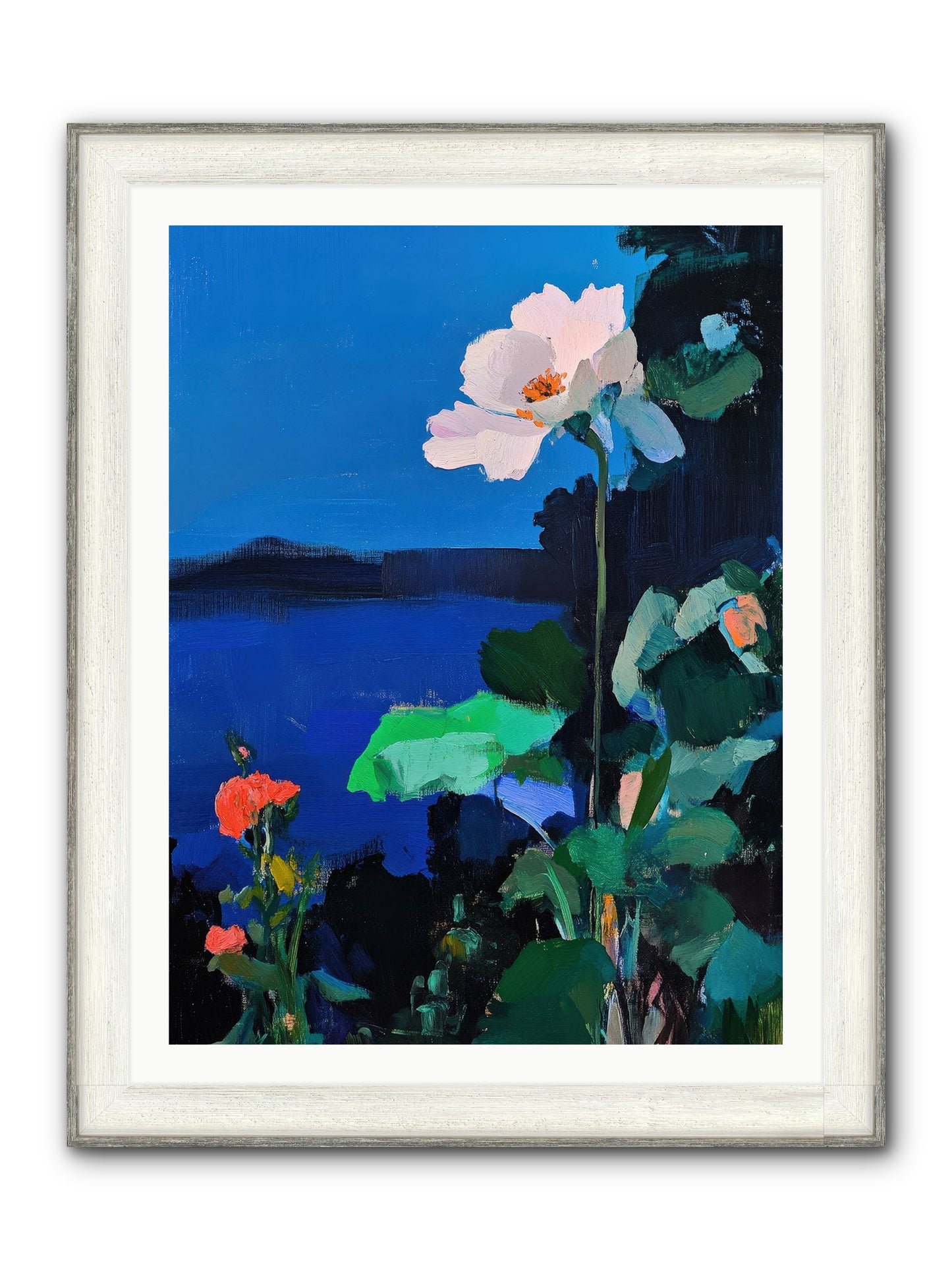 Luminous Reverie Framed Print - Driftwood White 30x40