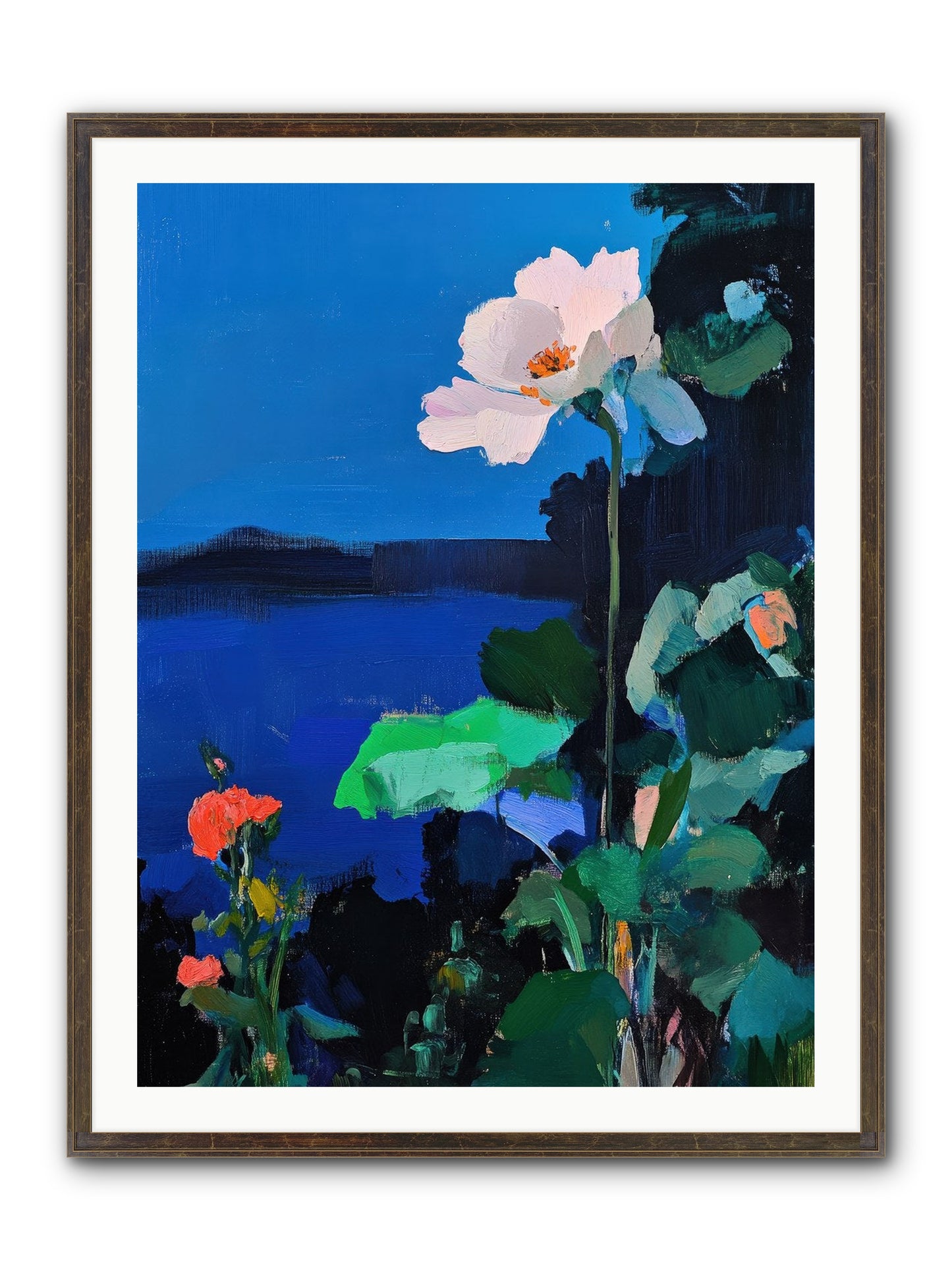 Luminous Reverie Framed Print - Slimwoods Black/Gold 30x40