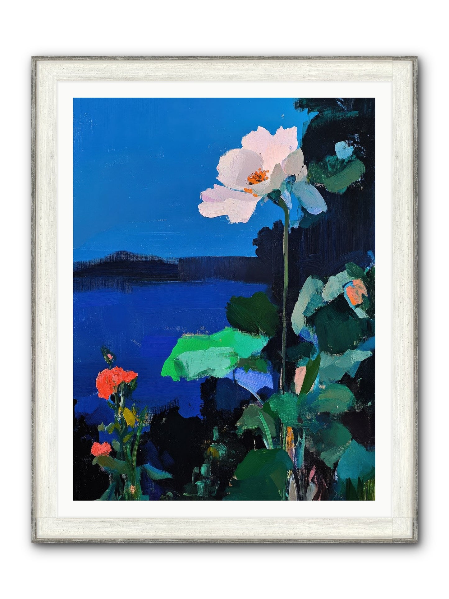 Luminous Reverie Framed Print - Driftwood White 36x48
