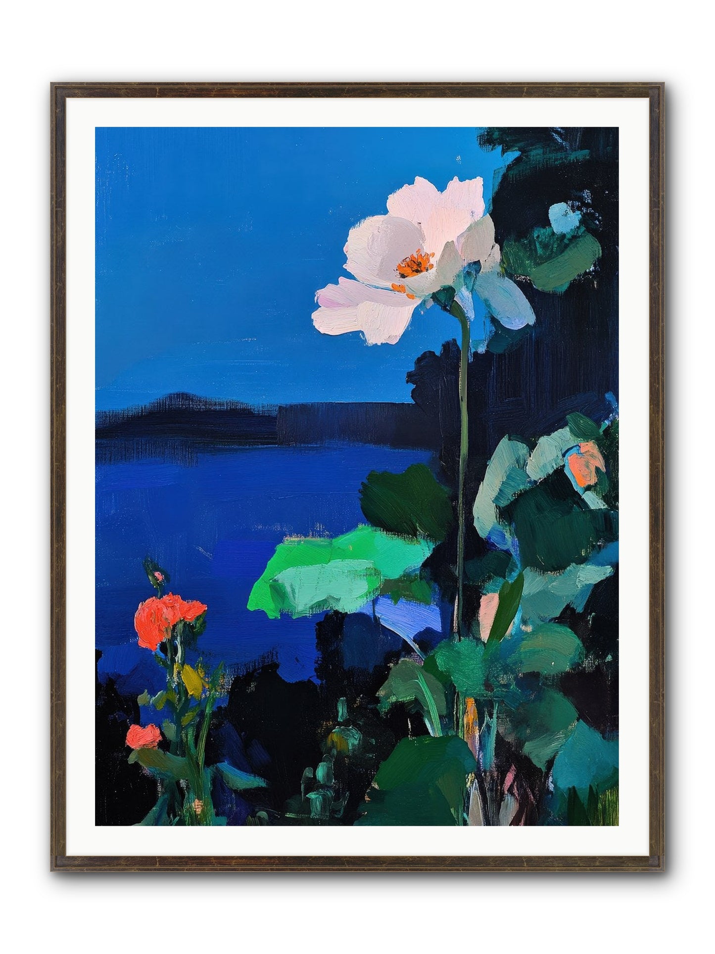 Luminous Reverie Framed Print - Slimwoods Black/Gold 36x48
