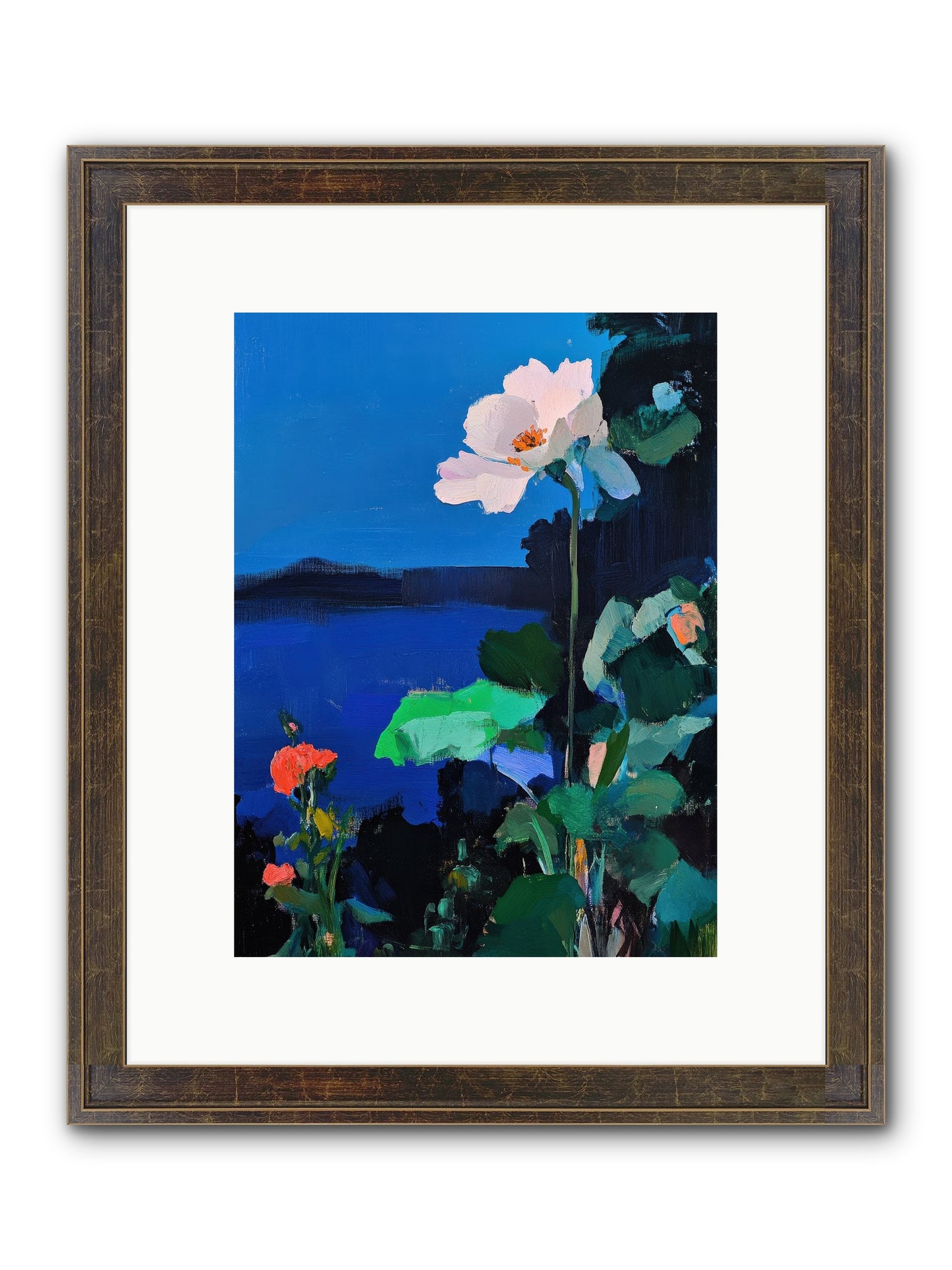 Luminous Reverie Framed Print - Slimwoods Black/Gold 9x12