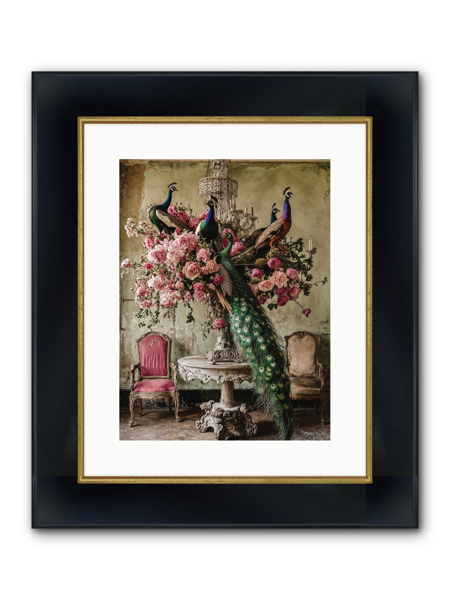 Luminous Vagabonds Framed Print - Wide Black w/Gold 12x16