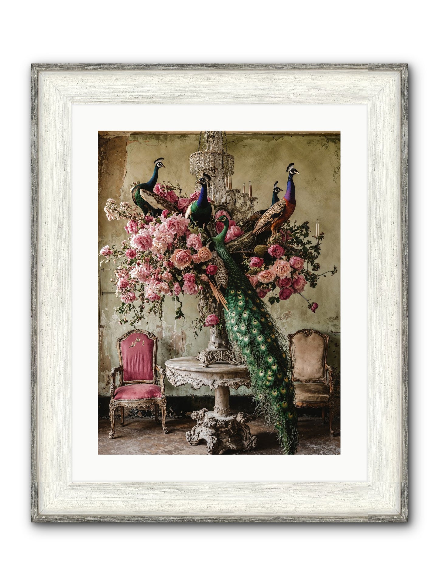 Luminous Vagabonds Framed Print - Driftwood White 18x24