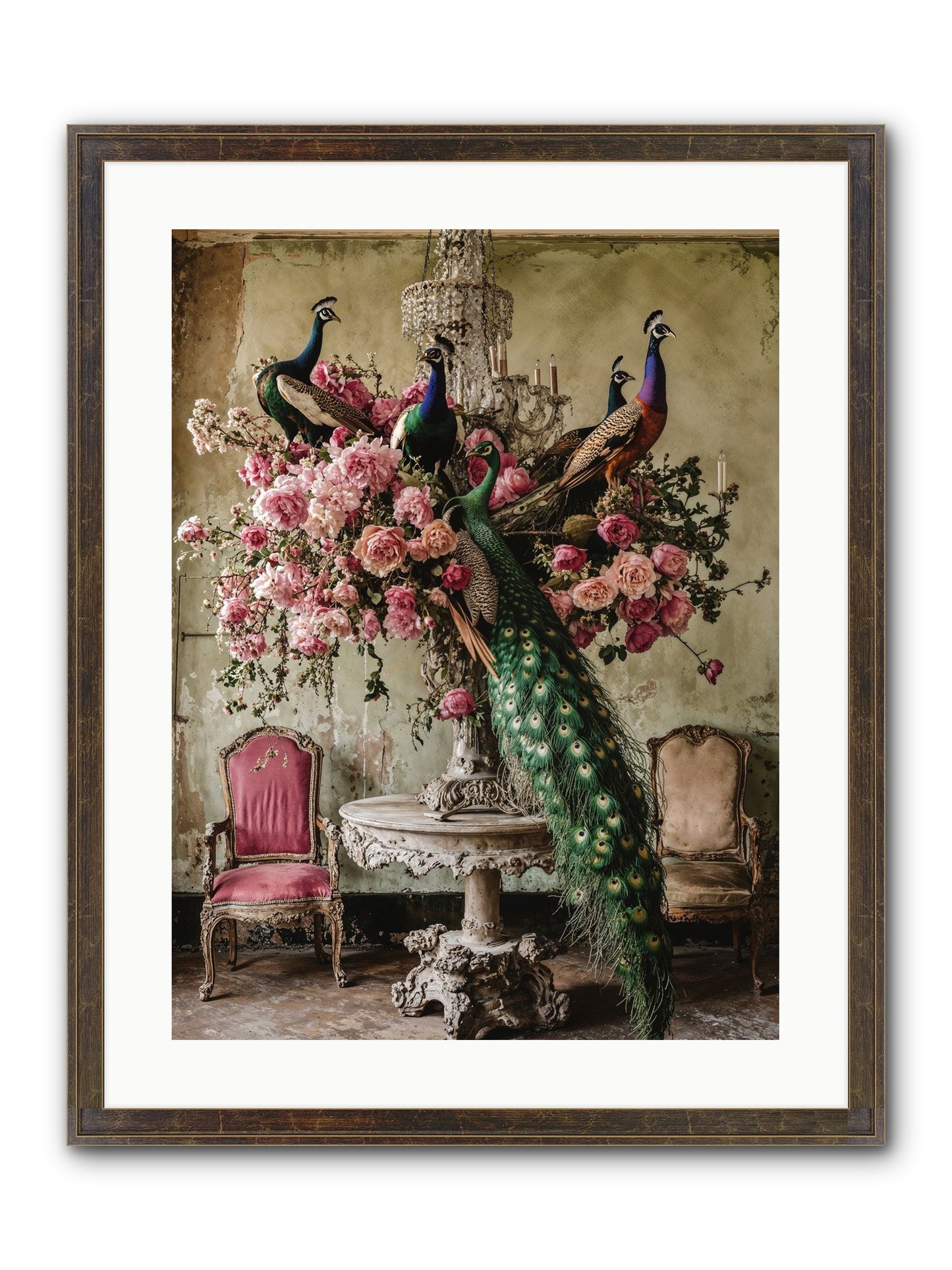 Luminous Vagabonds Framed Print - Slimwoods Black/Gold 18x24