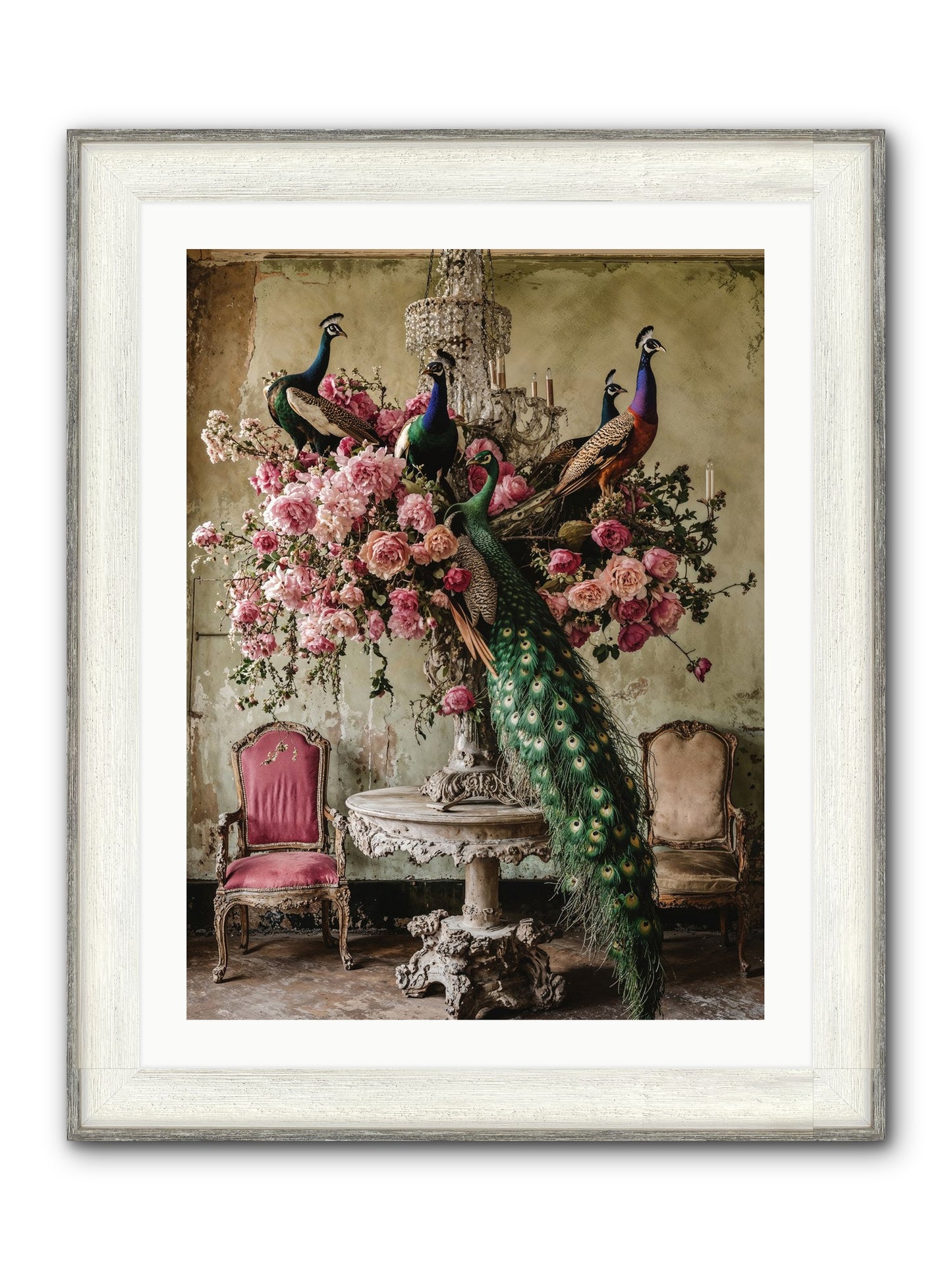 Luminous Vagabonds Framed Print - Driftwood White 24x32