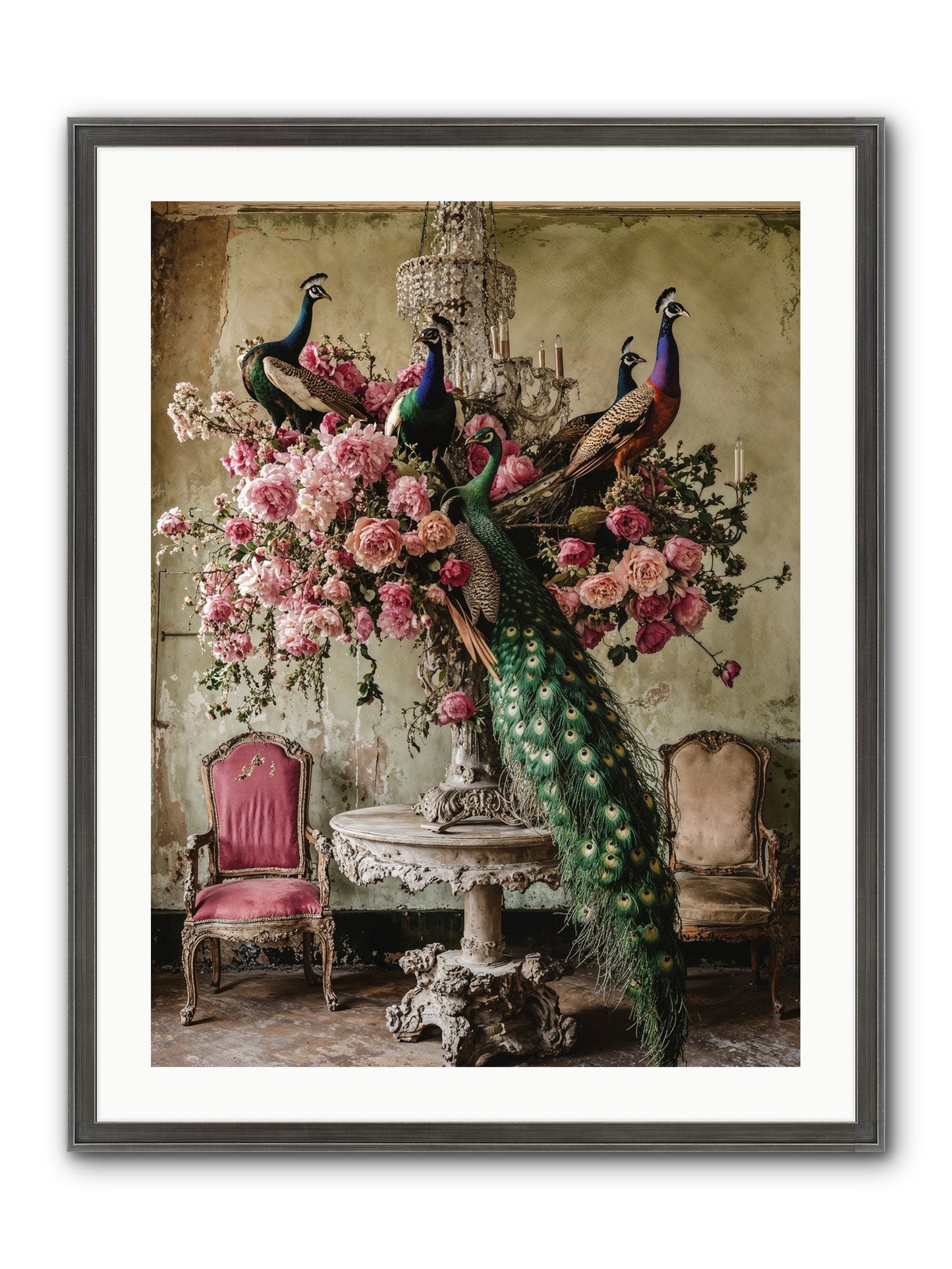 Luminous Vagabonds Framed Print - Slimwoods Black/Silver 24x32