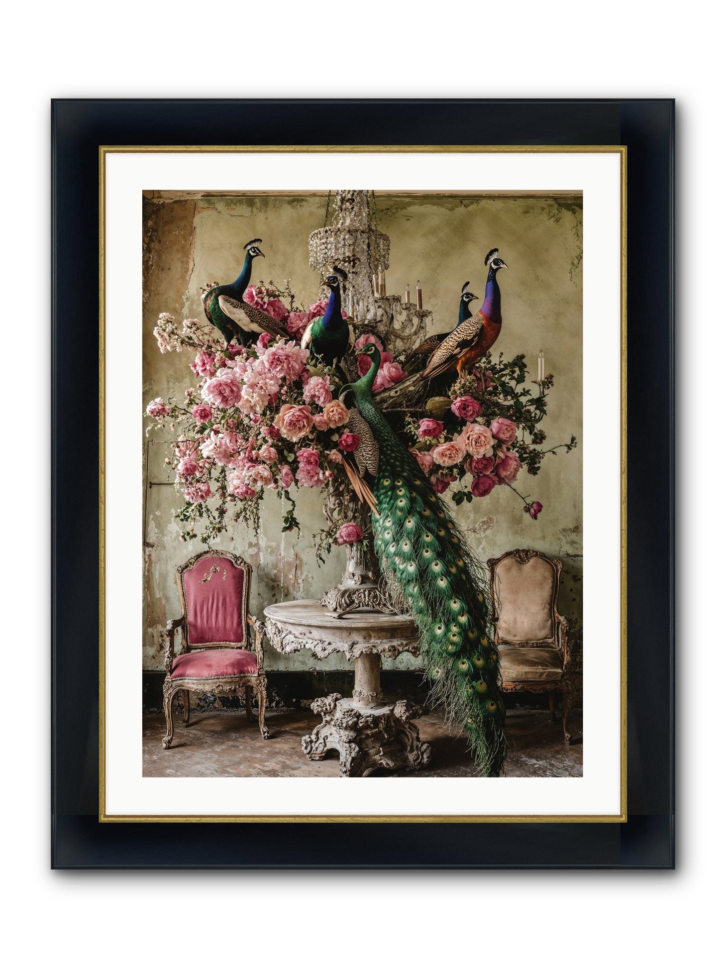 Luminous Vagabonds Framed Print - Wide Black w/Gold 24x32