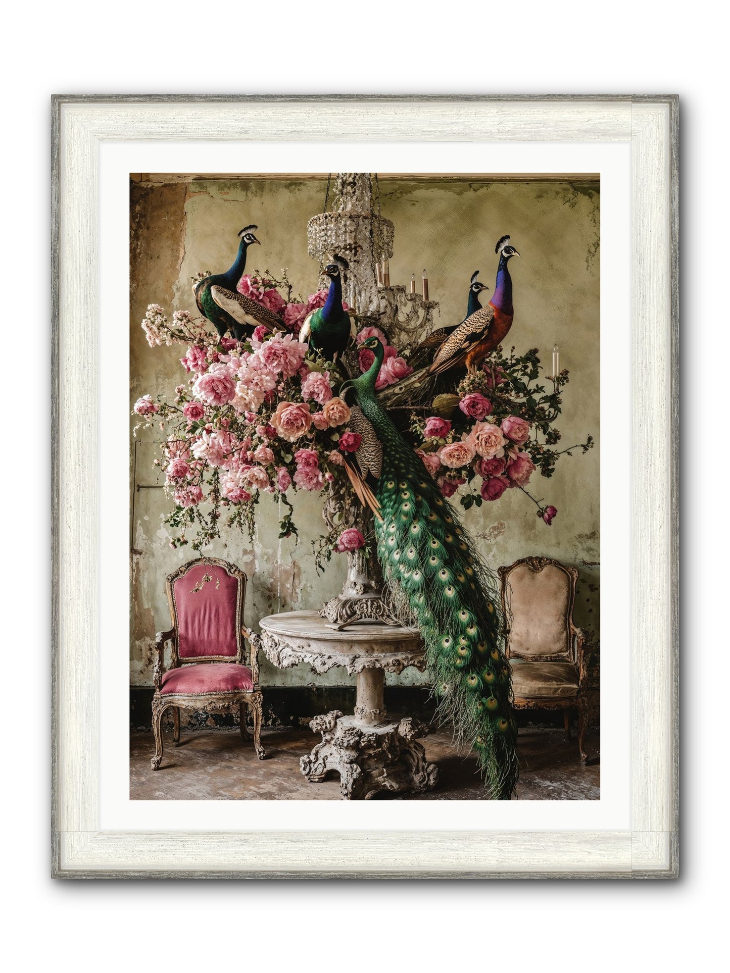 Luminous Vagabonds Framed Print - Driftwood White 30x40