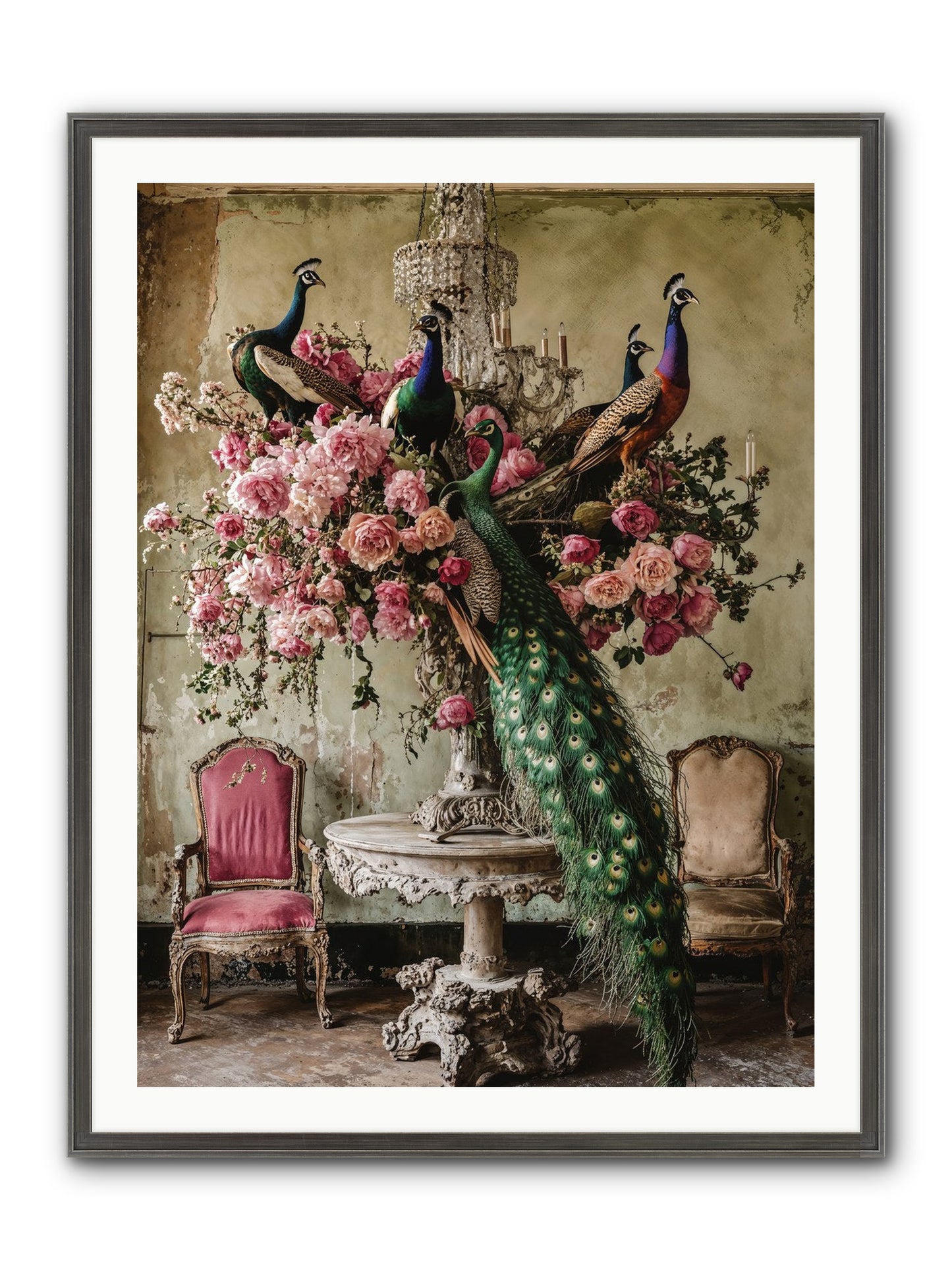 Luminous Vagabonds Framed Print - Slimwoods Black/Silver 30x40