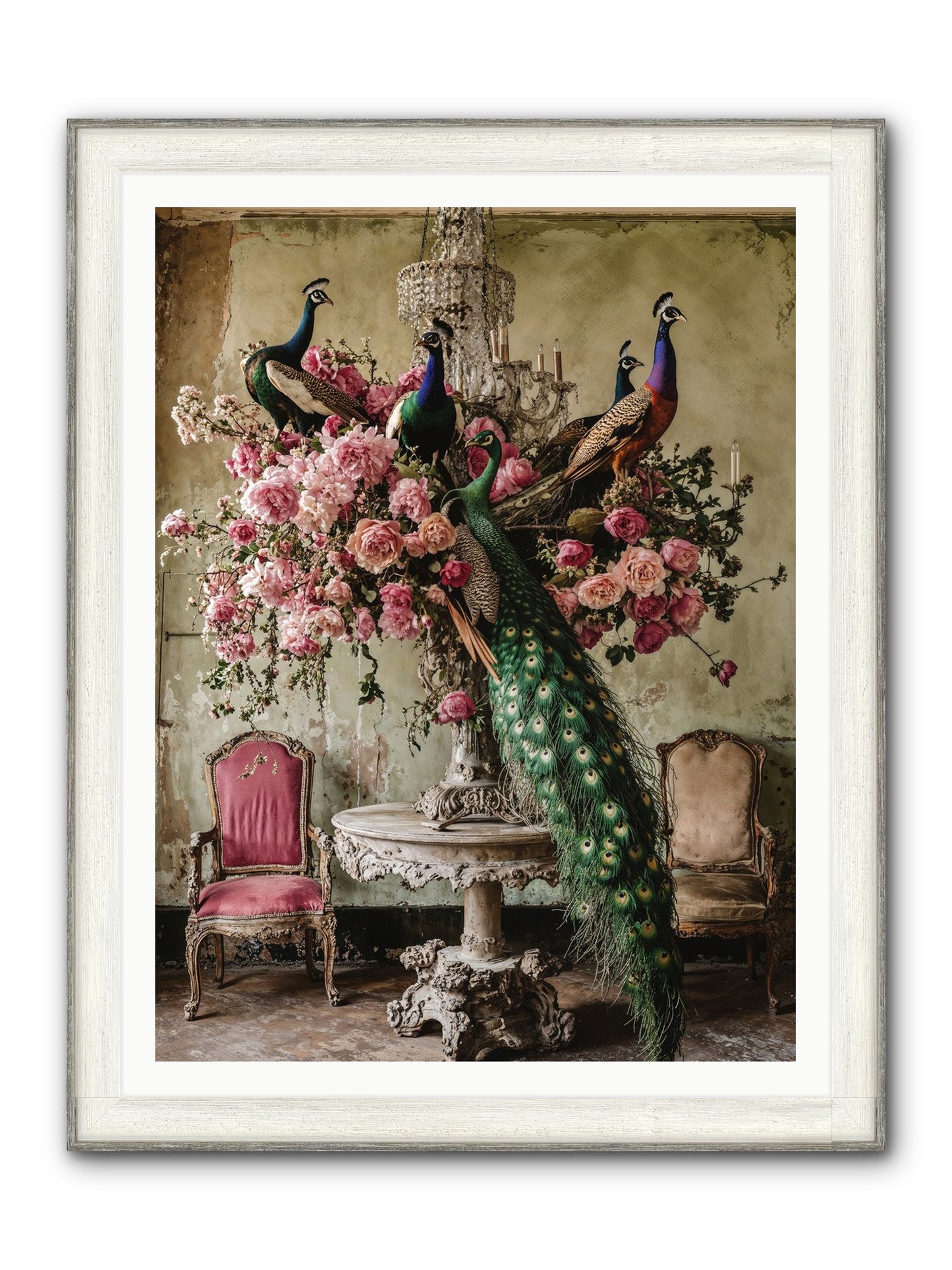 Luminous Vagabonds Framed Print - Driftwood White 36x48