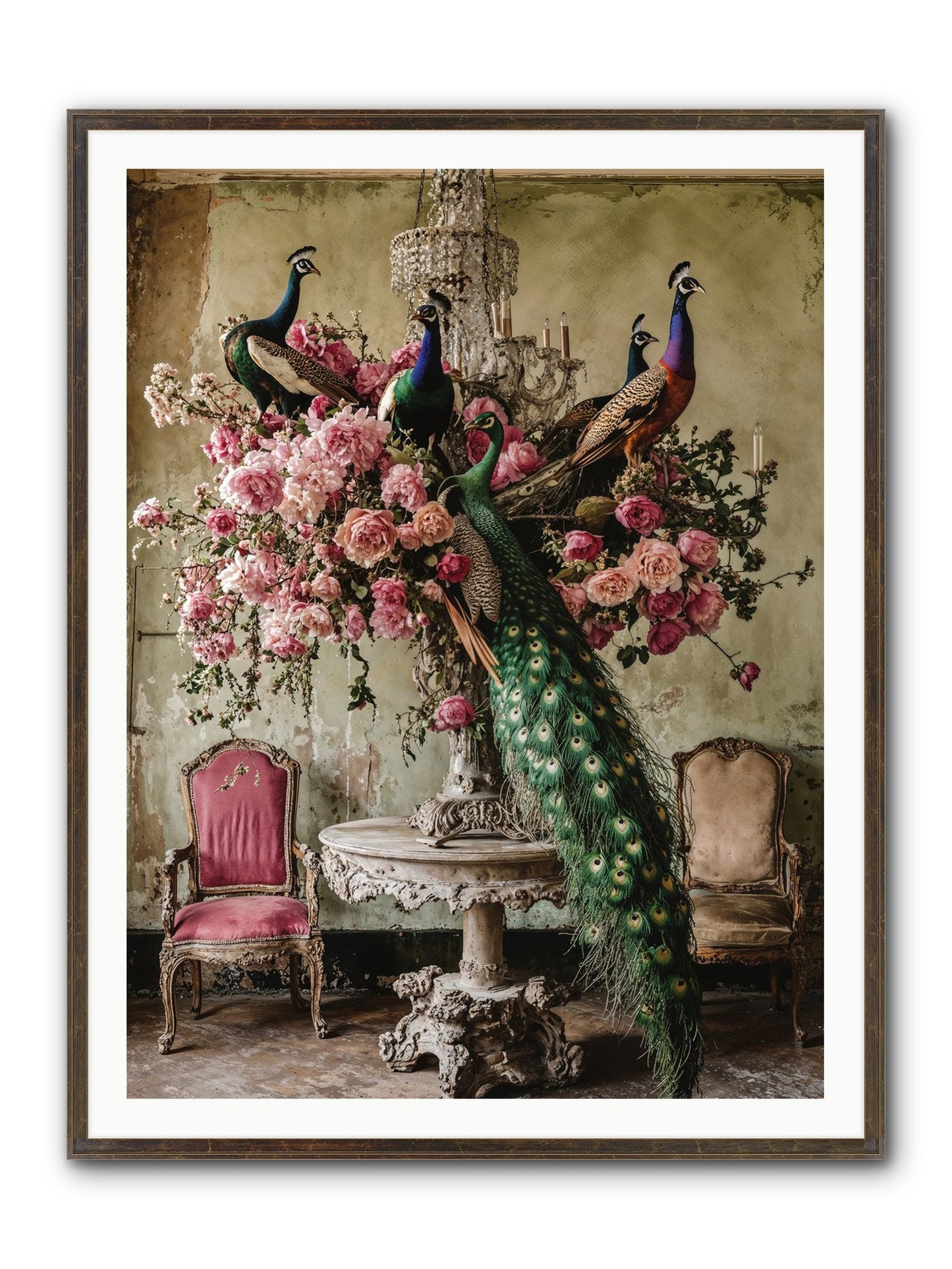 Luminous Vagabonds Framed Print - Slimwoods Black/Gold 36x48