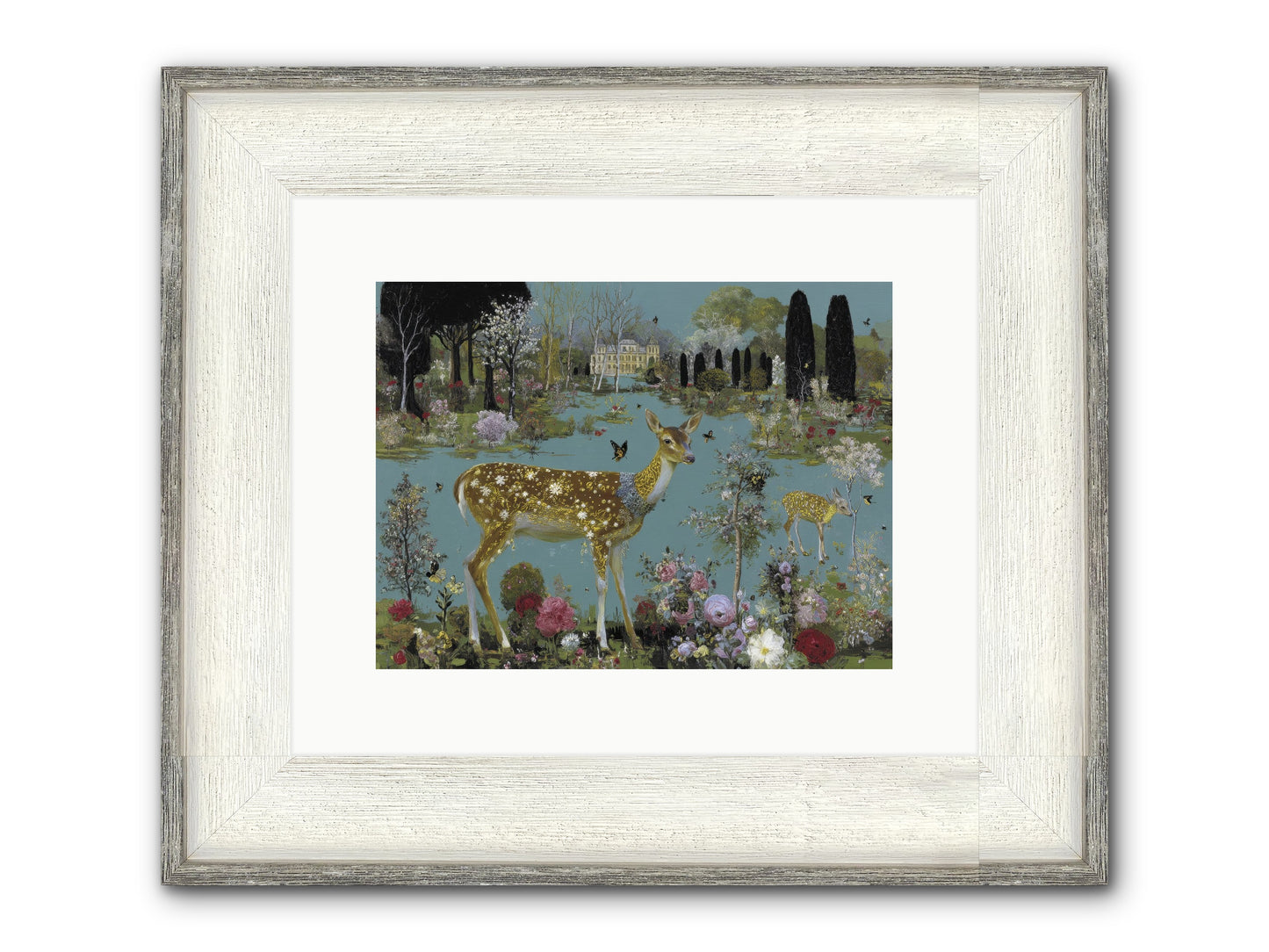 Luminous Whispers Framed Print - Driftwood White 12x9