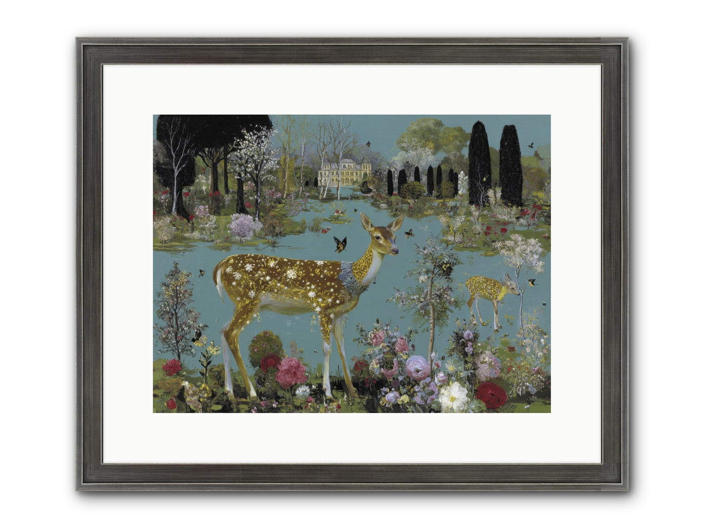 Luminous Whispers Framed Print - Slimwoods Black/Silver 16x12