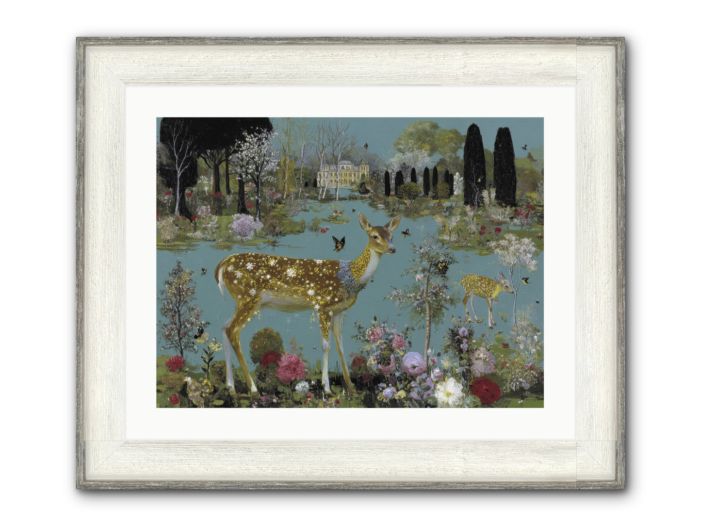 Luminous Whispers Framed Print - Driftwood White 24x18