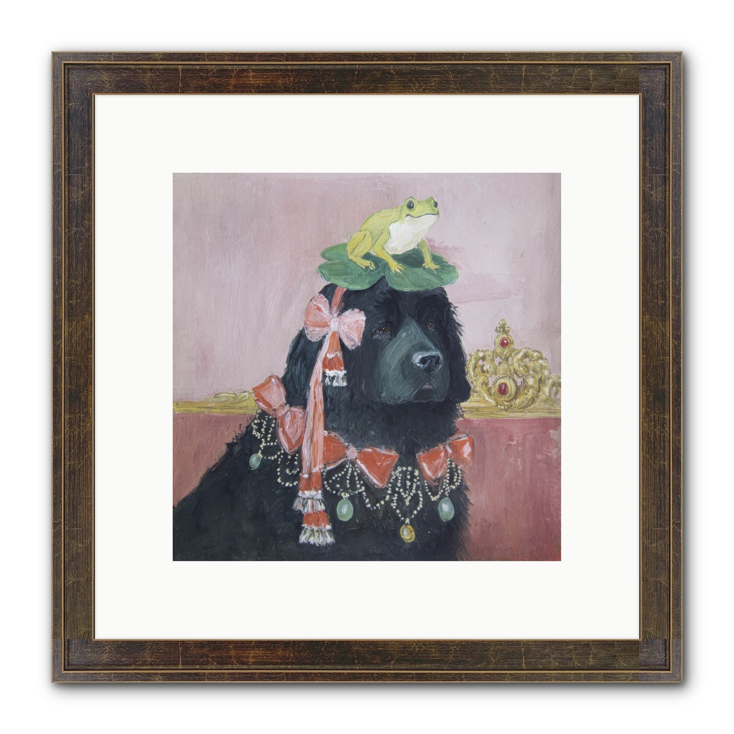 Luminously Charmed Framed Print - Slimwoods Black/Gold 10x10