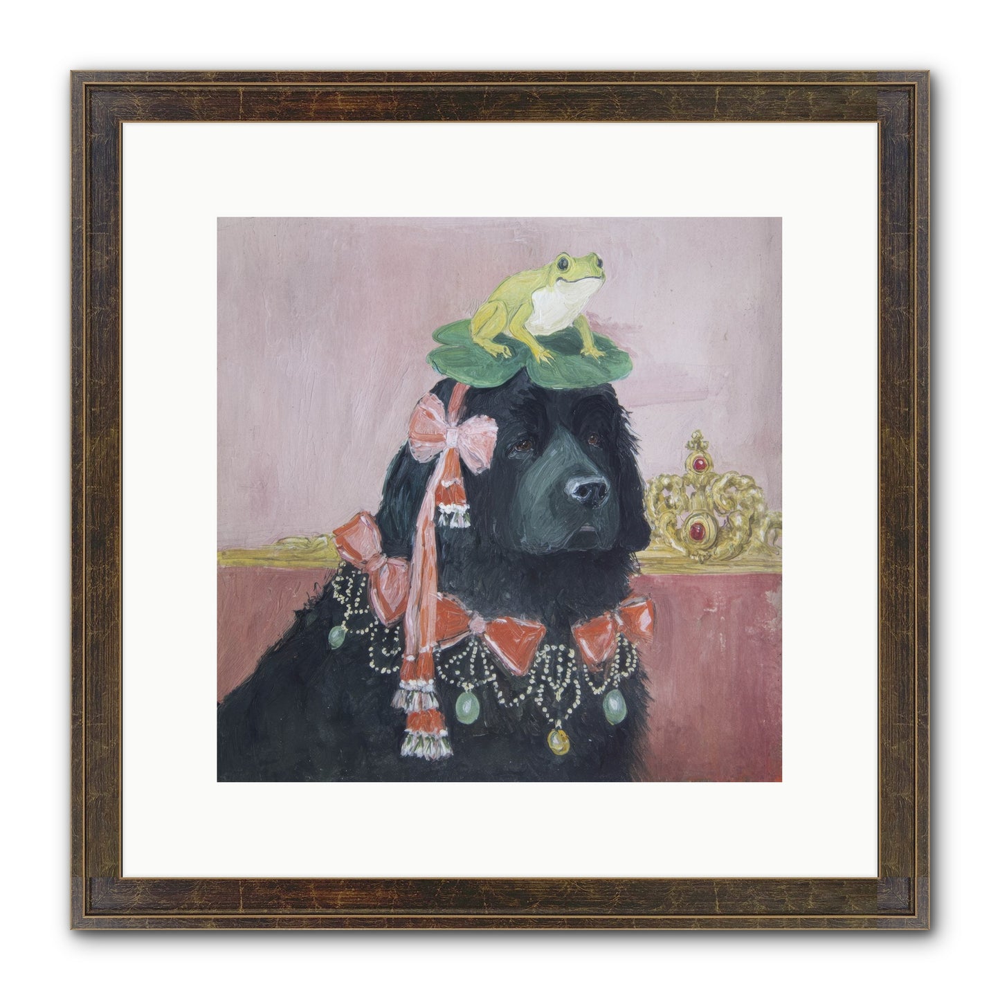 Luminously Charmed Framed Print - Slimwoods Black/Gold 12x12
