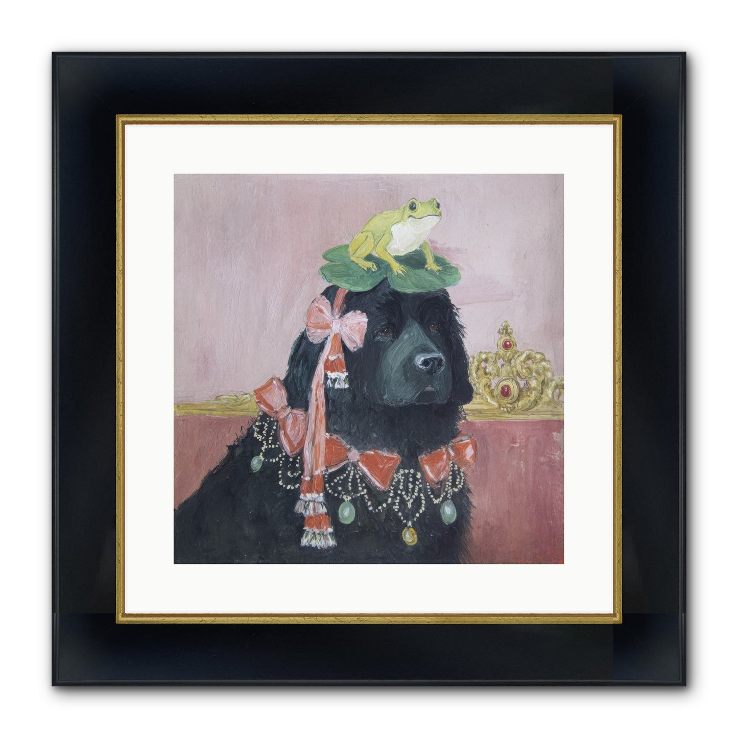 Luminously Charmed Framed Print - Wide Black w/Gold 16x16