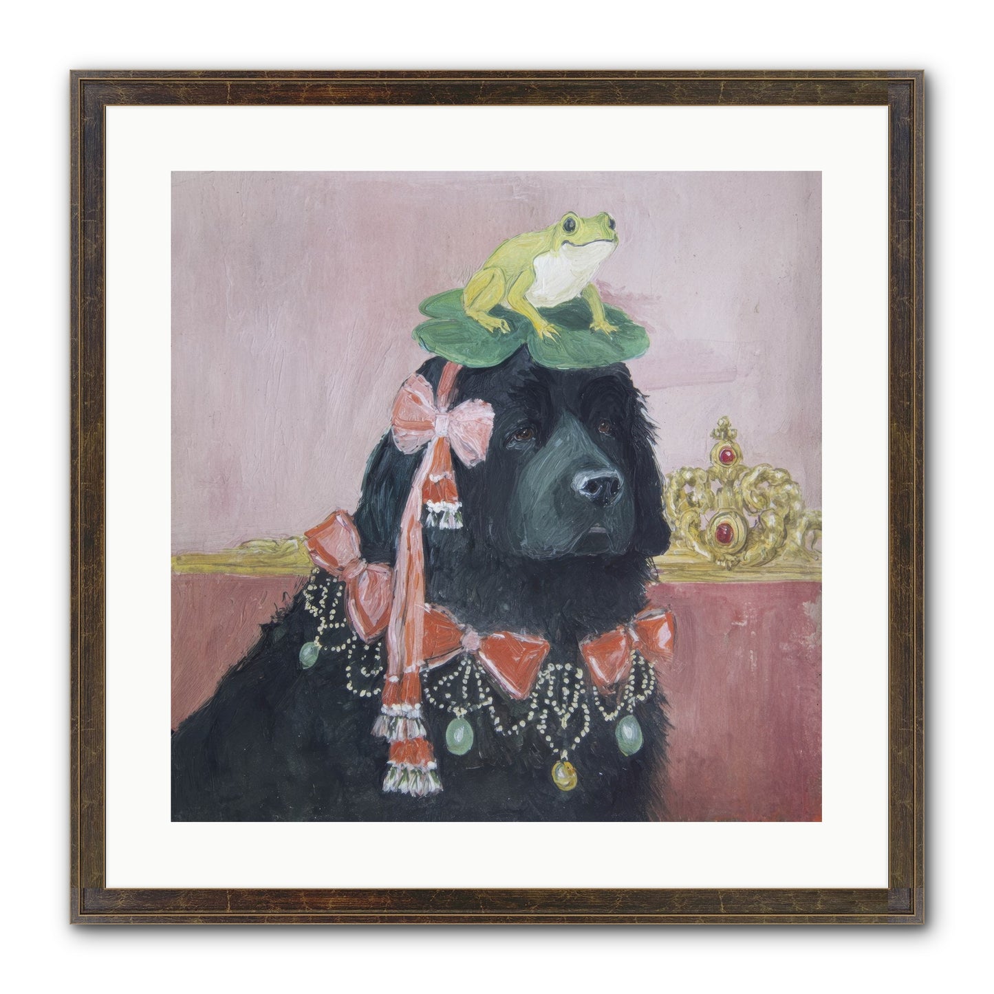 Luminously Charmed Framed Print - Slimwoods Black/Gold 20x20