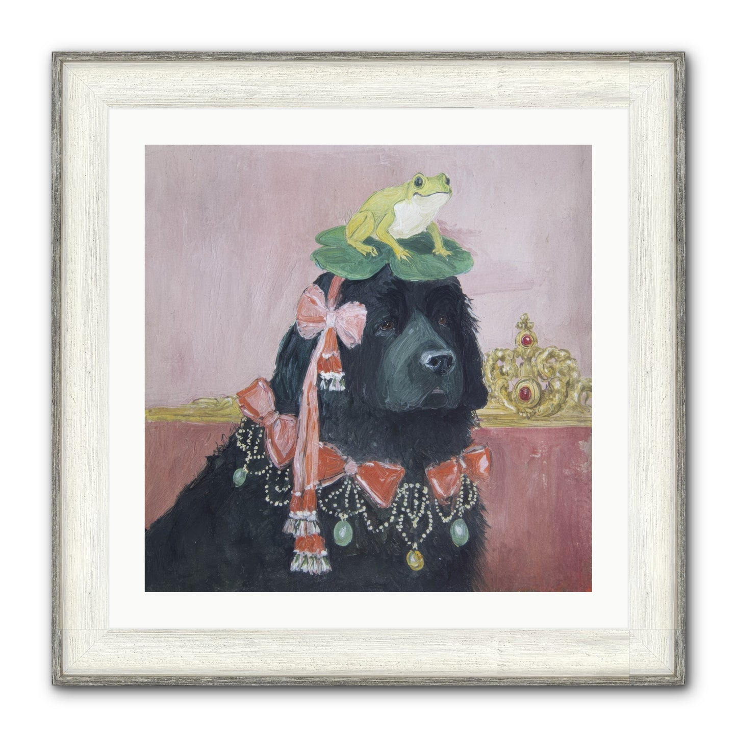 Luminously Charmed Framed Print - Driftwood White 24x24