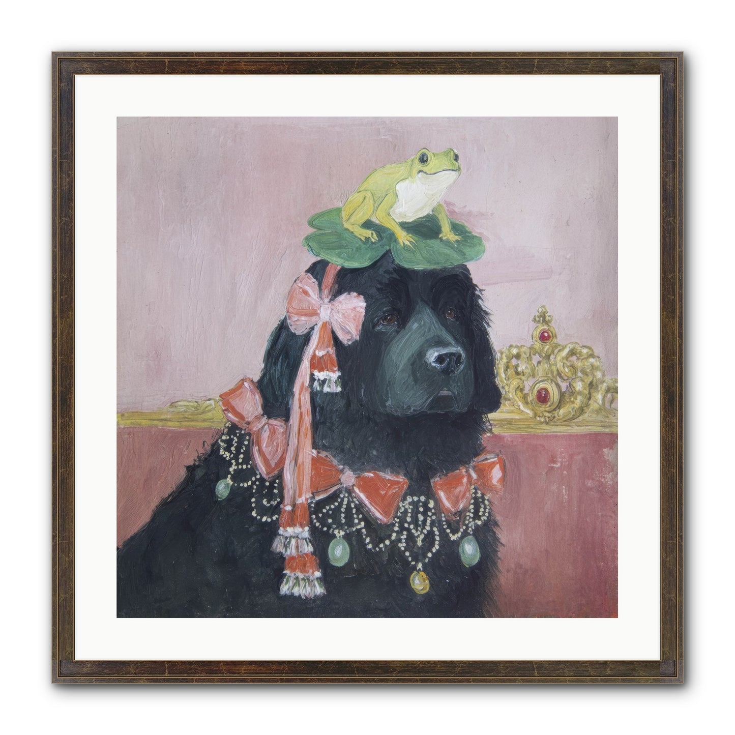 Luminously Charmed Framed Print - Slimwoods Black/Gold 24x24