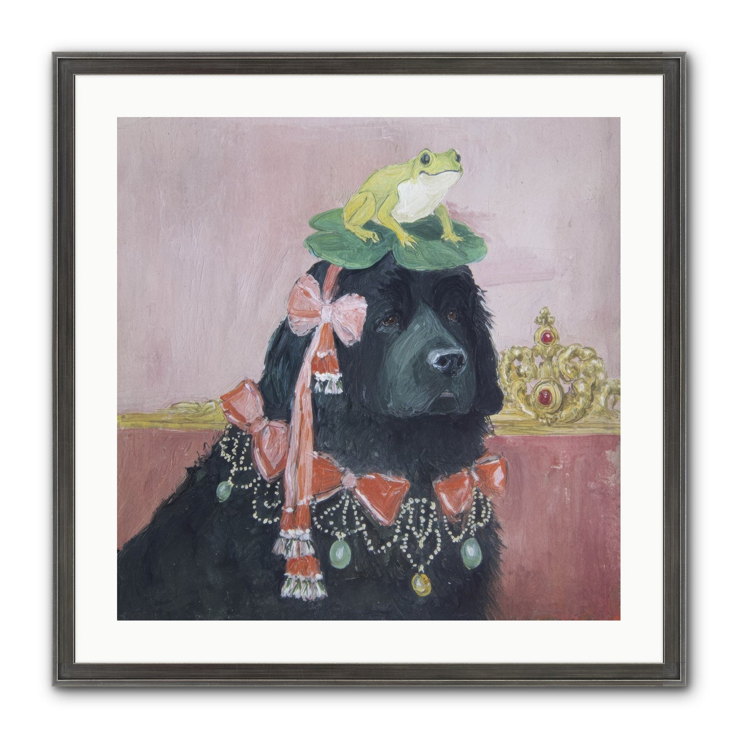 Luminously Charmed Framed Print - Slimwoods Black/Silver 24x24