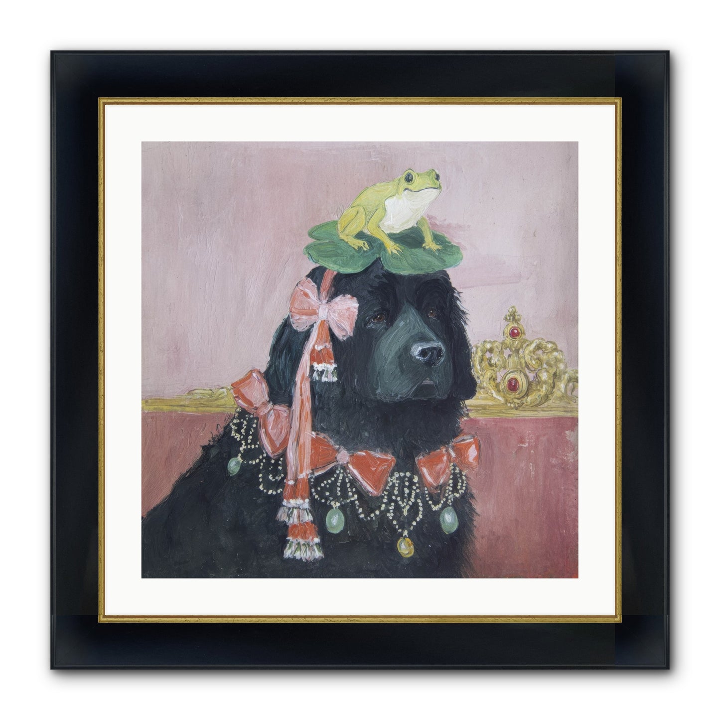 Luminously Charmed Framed Print - Wide Black w/Gold 24x24