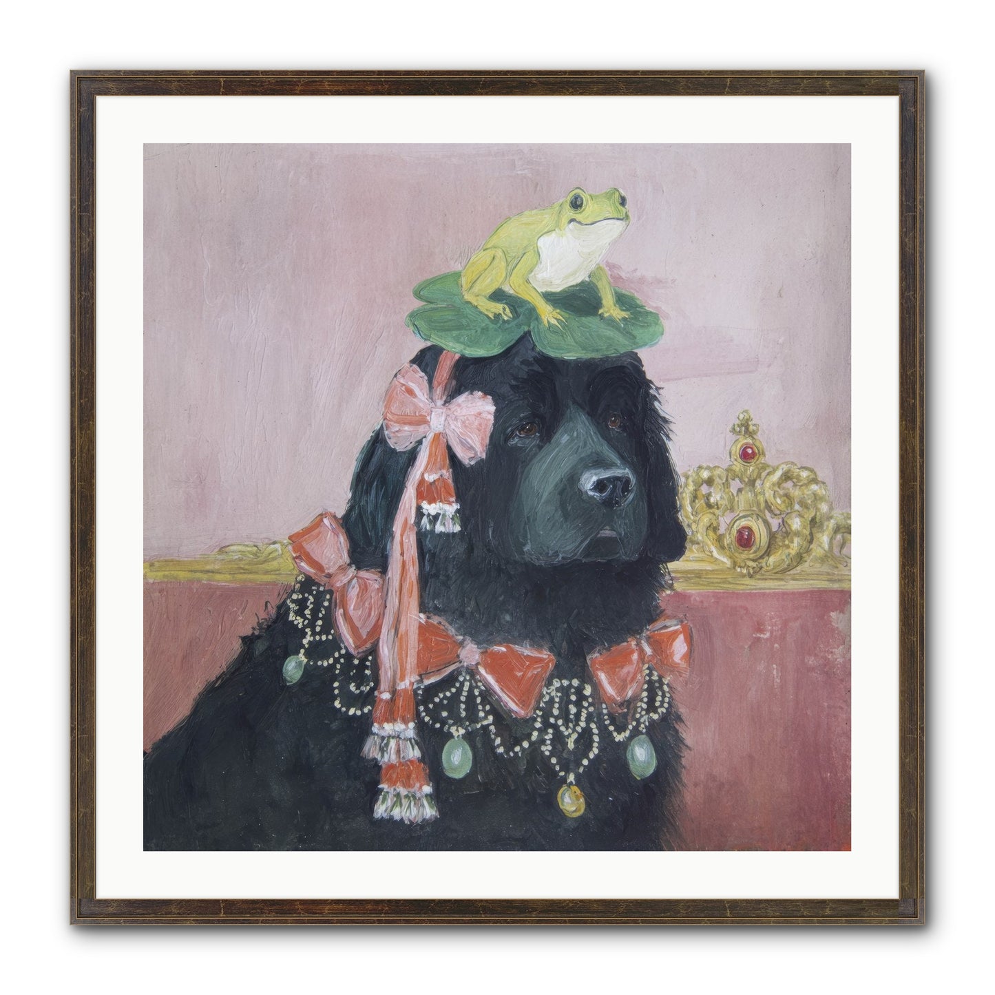 Luminously Charmed Framed Print - Slimwoods Black/Gold 30x30