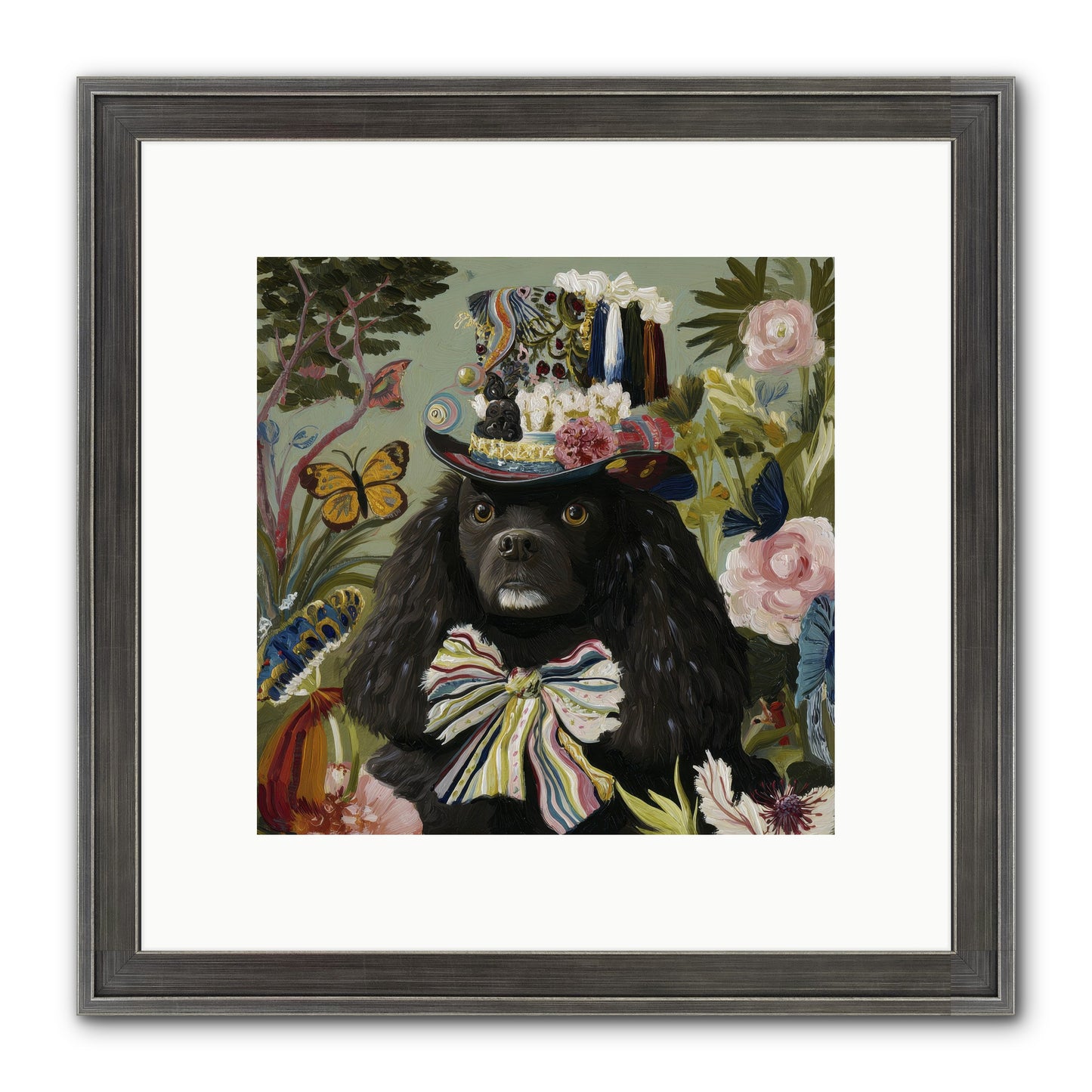 Lush Wilder Framed Print - Slimwoods Black/Silver 10x10