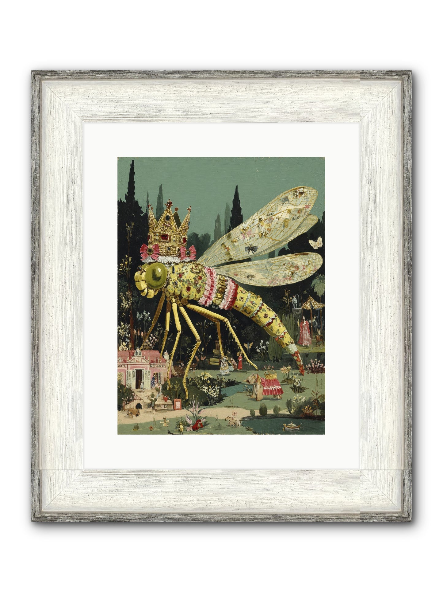 Luxuriant Mysteries Framed Print - Driftwood White 12x16