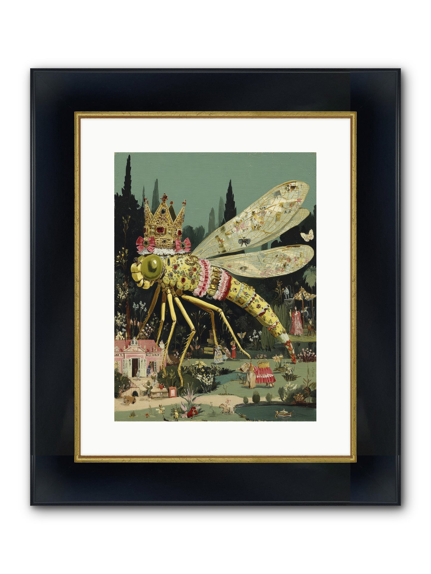 Luxuriant Mysteries Framed Print - Wide Black w/Gold 12x16