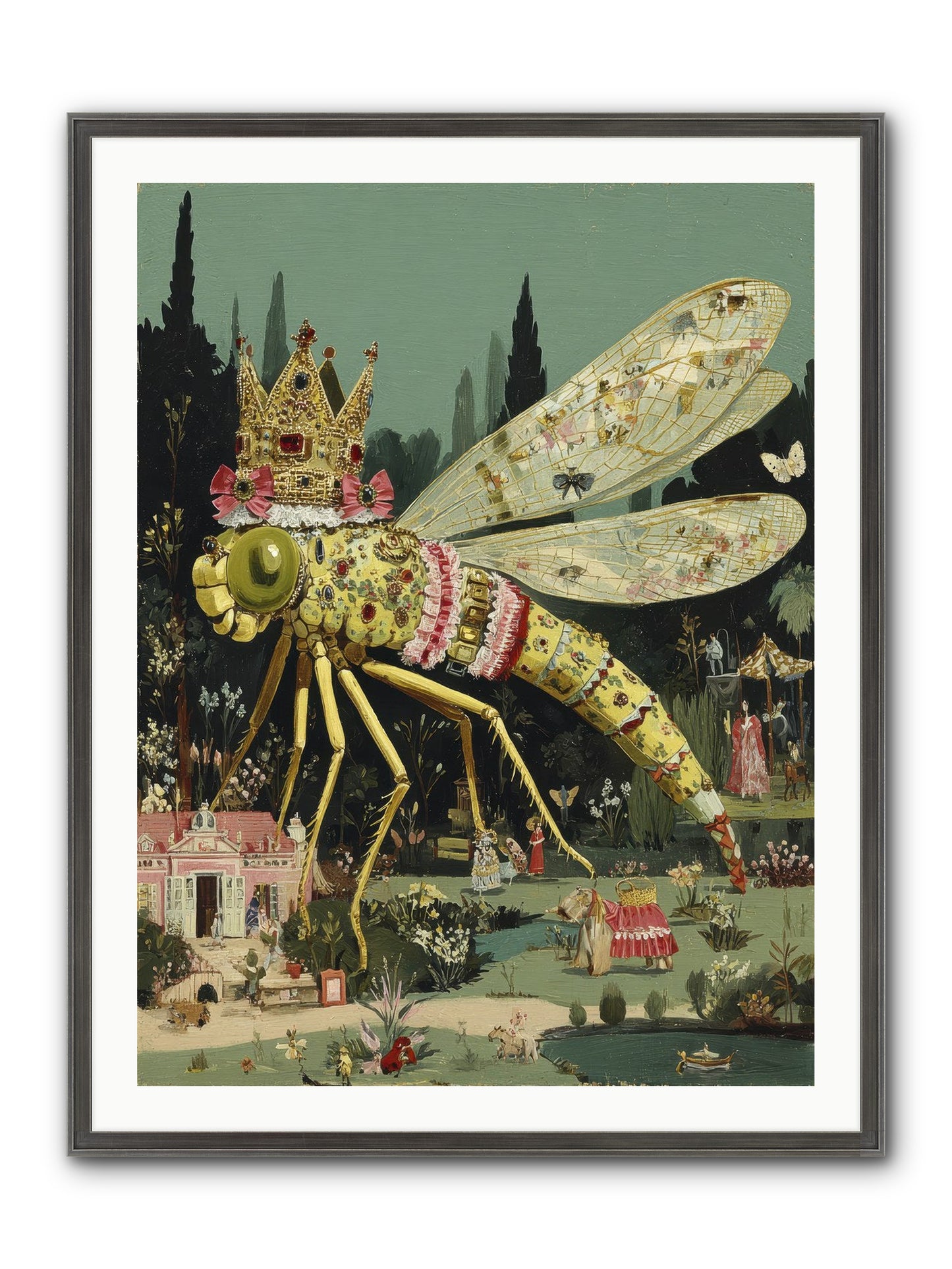 Luxuriant Mysteries Framed Print - Slimwoods Black/Silver 30x40