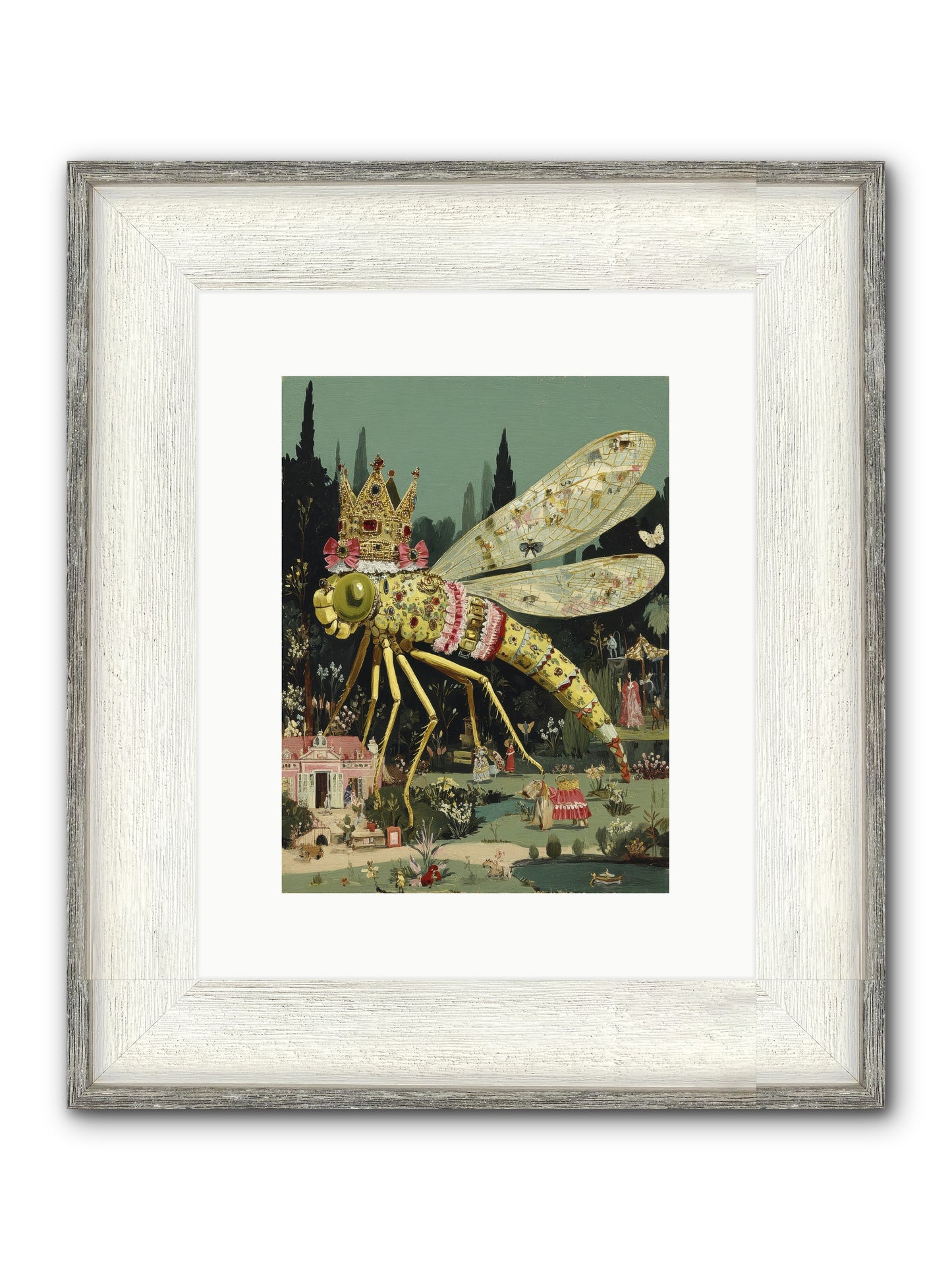 Luxuriant Mysteries Framed Print - Driftwood White 9x12
