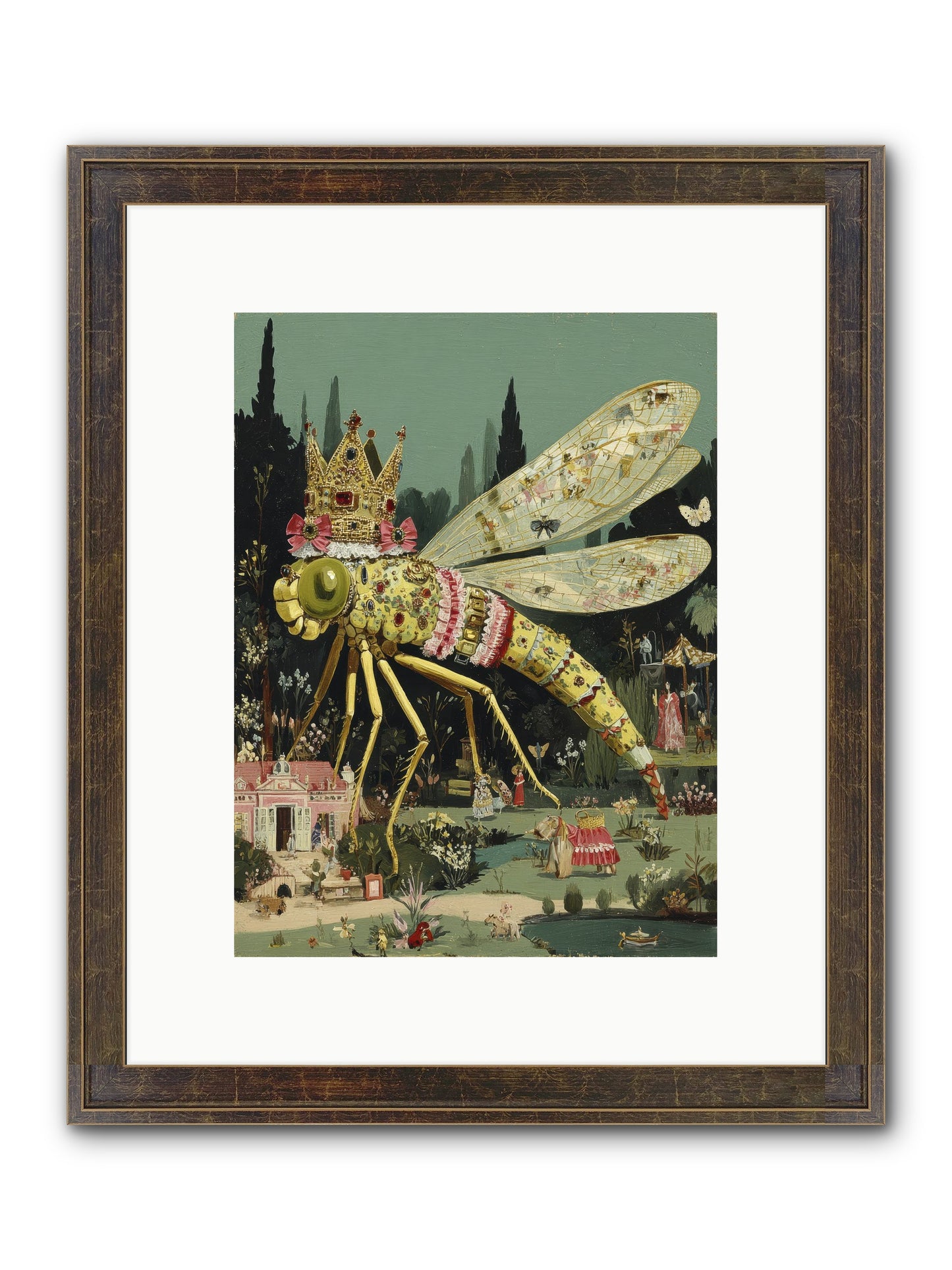 Luxuriant Mysteries Framed Print - Slimwoods Black/Gold 9x12