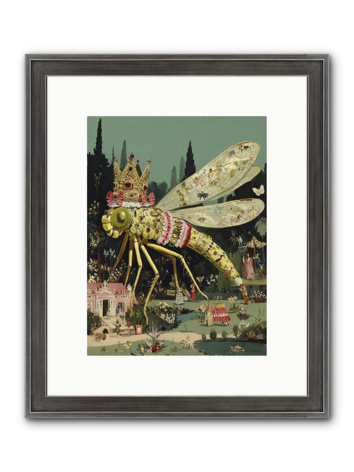 Luxuriant Mysteries Framed Print - Slimwoods Black/Silver 9x12