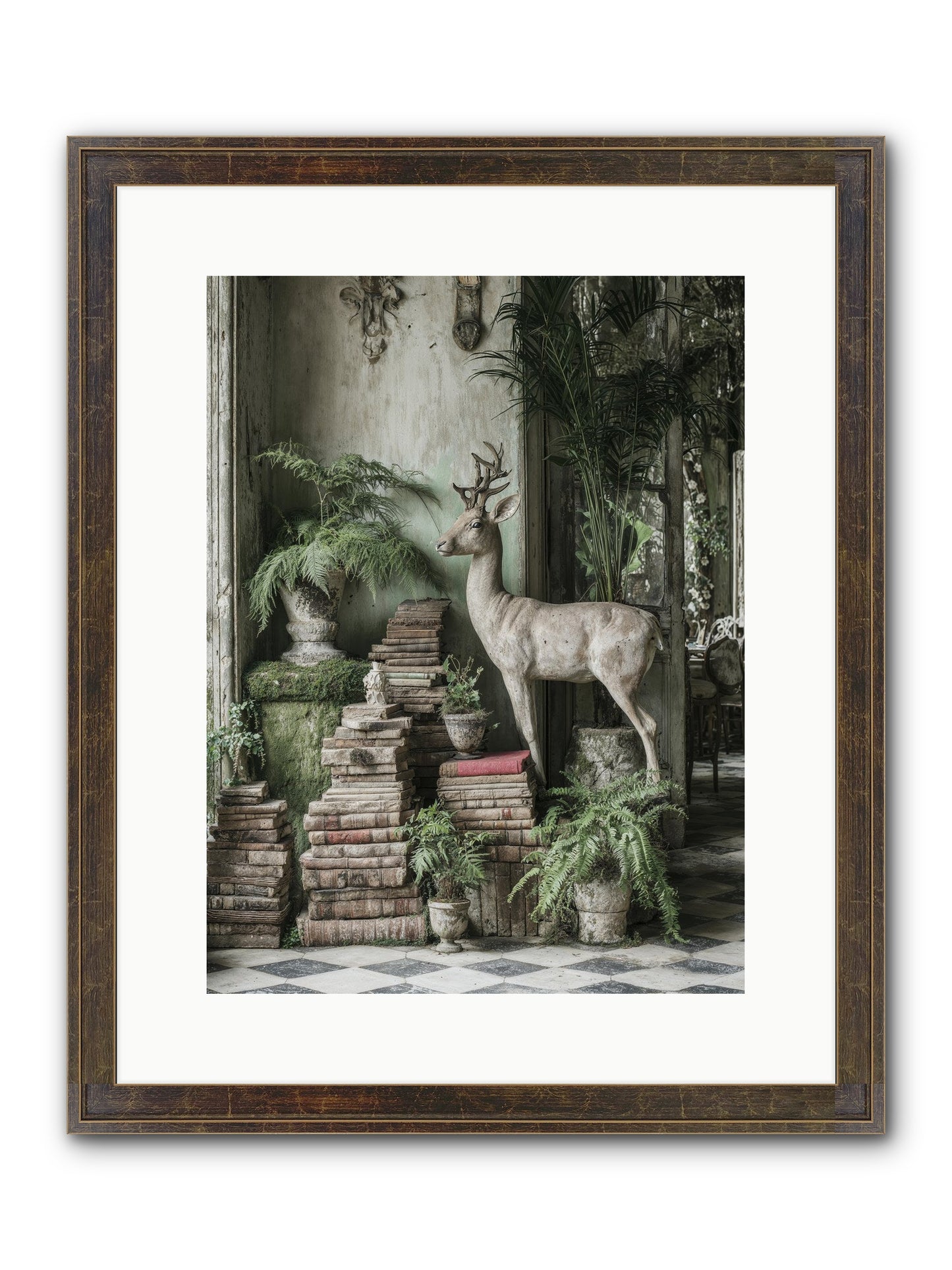 Lyrical Framed Print - Slimwoods Black/Gold 12x16