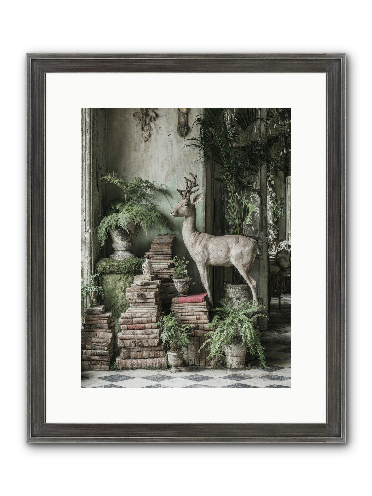 Lyrical Framed Print - Slimwoods Black/Silver 12x16