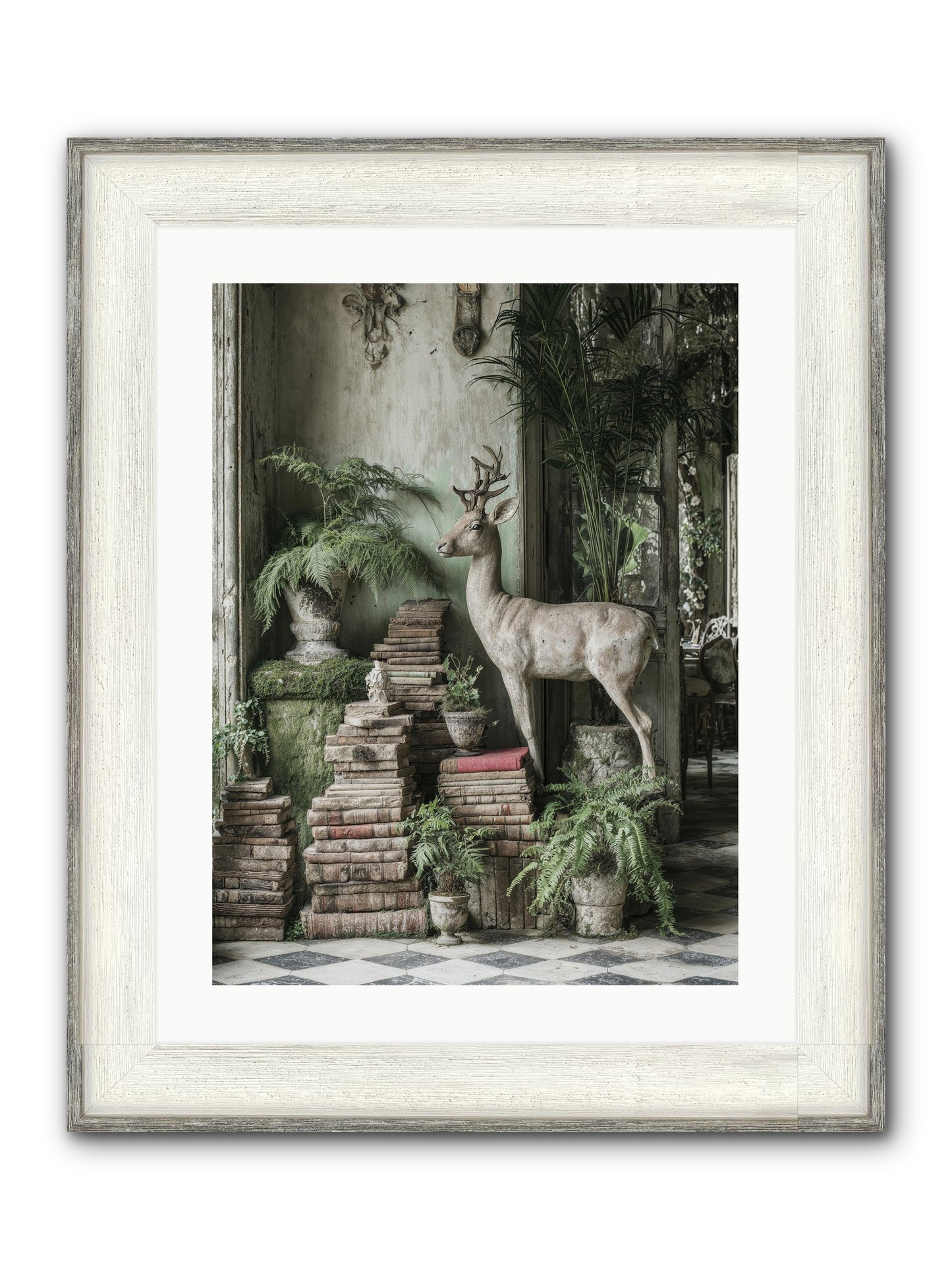 Lyrical Framed Print - Driftwood White 18x24