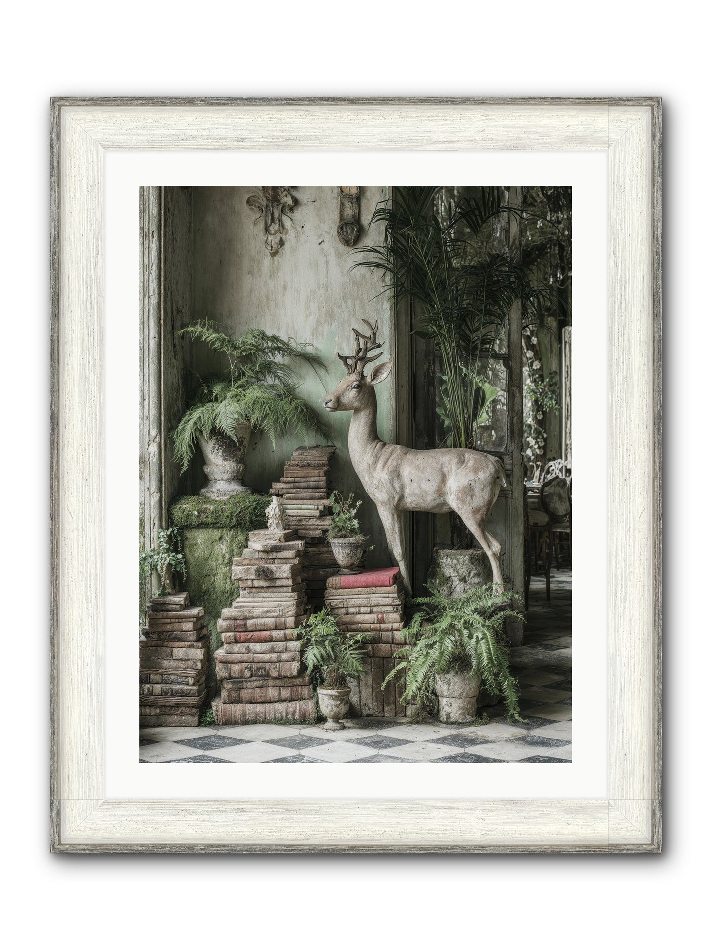 Lyrical Framed Print - Driftwood White 24x32