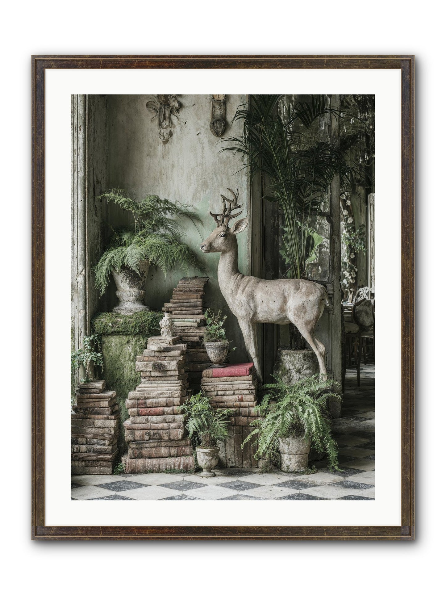 Lyrical Framed Print - Slimwoods Black/Gold 24x32