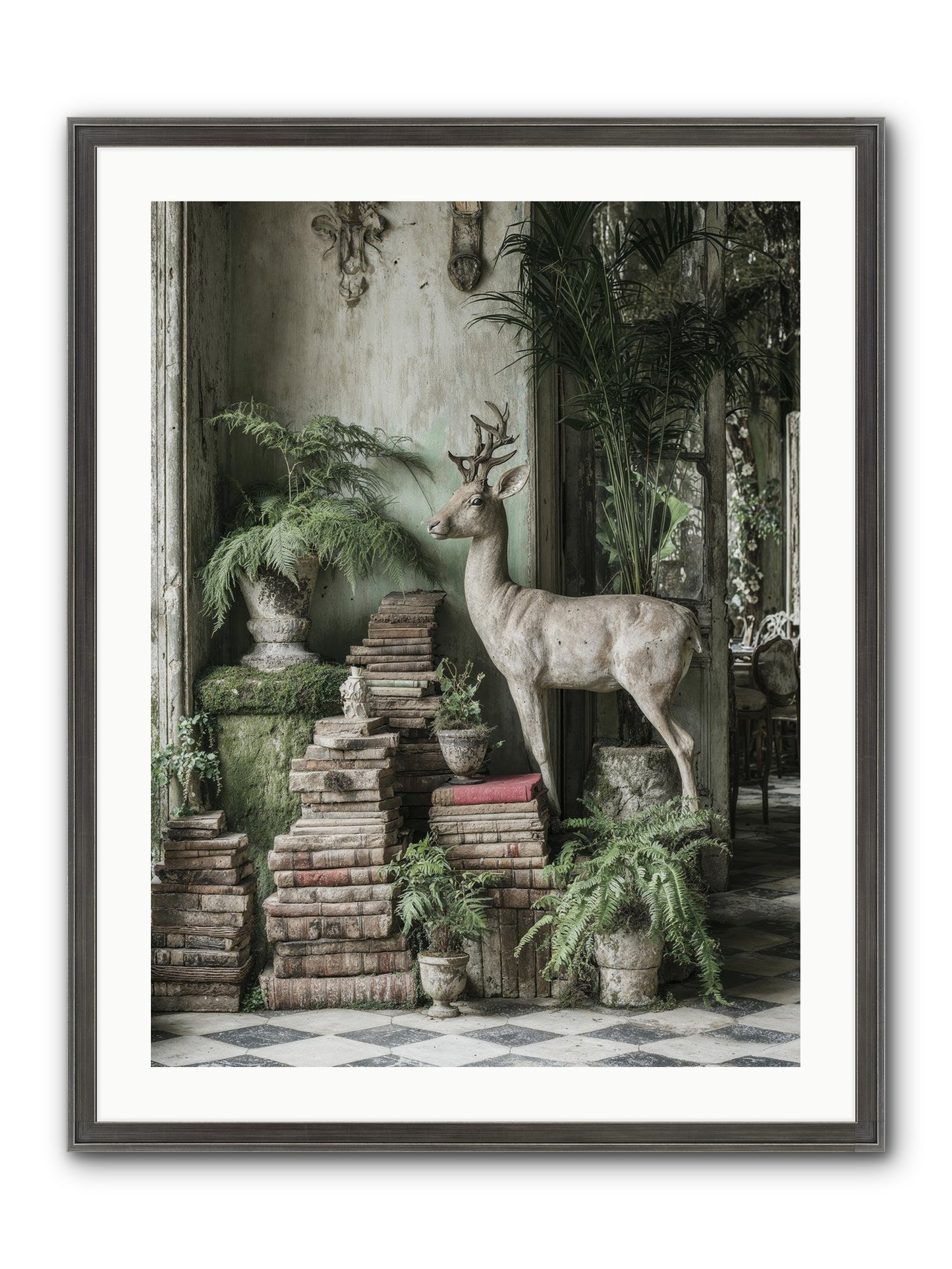 Lyrical Framed Print - Slimwoods Black/Silver 24x32