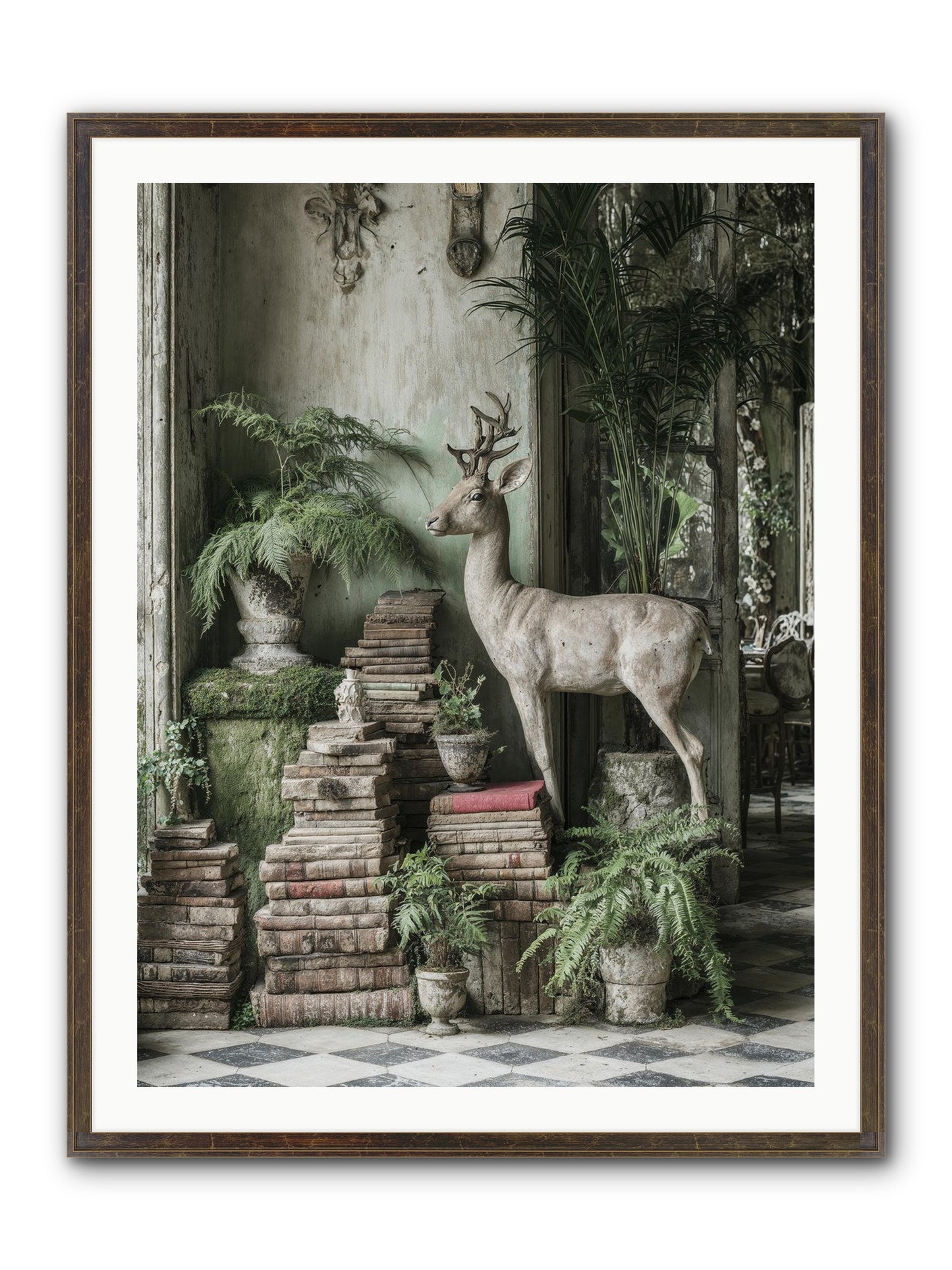 Lyrical Framed Print - Slimwoods Black/Gold 30x40