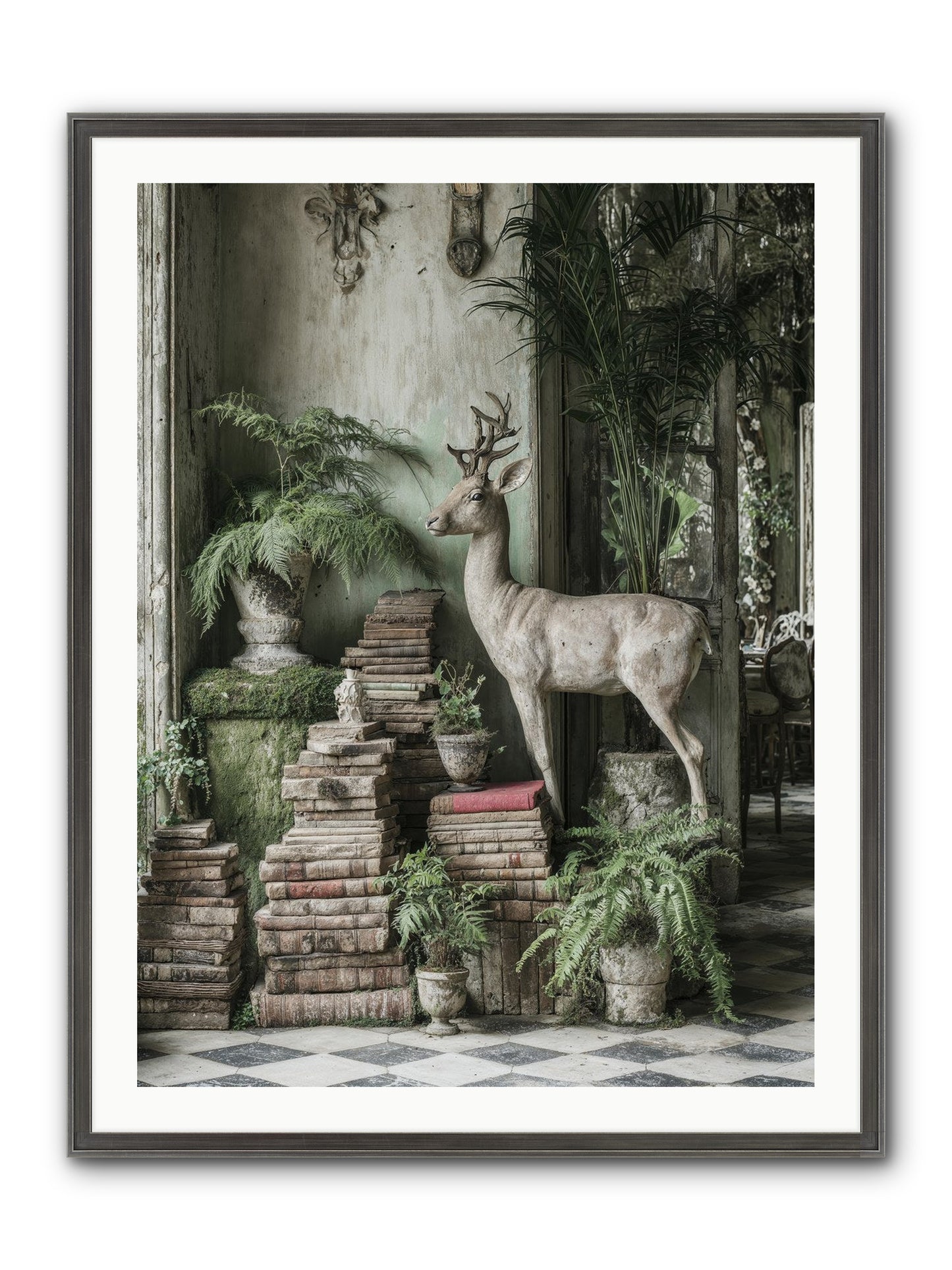 Lyrical Framed Print - Slimwoods Black/Silver 30x40