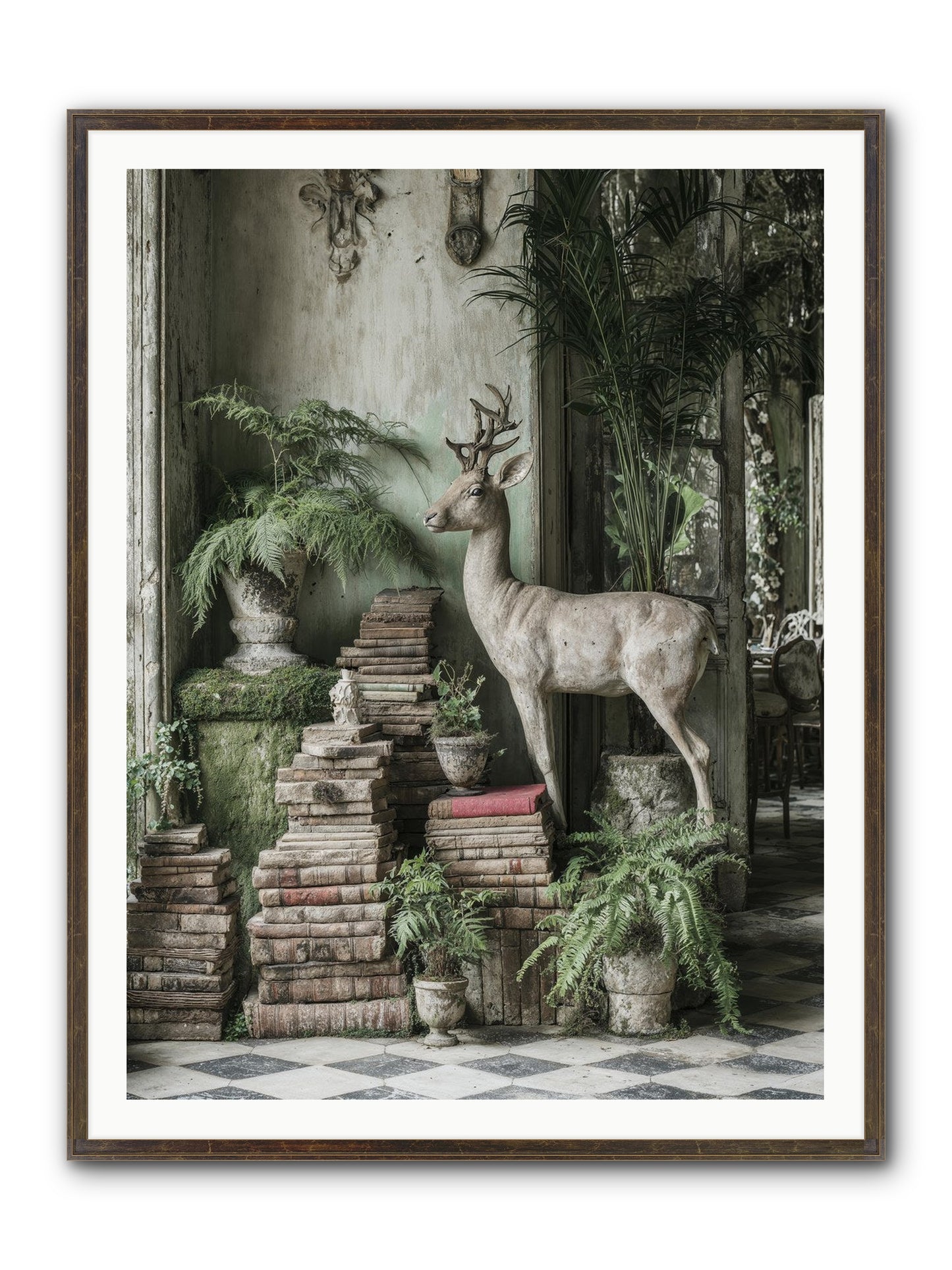 Lyrical Framed Print - Slimwoods Black/Gold 36x48