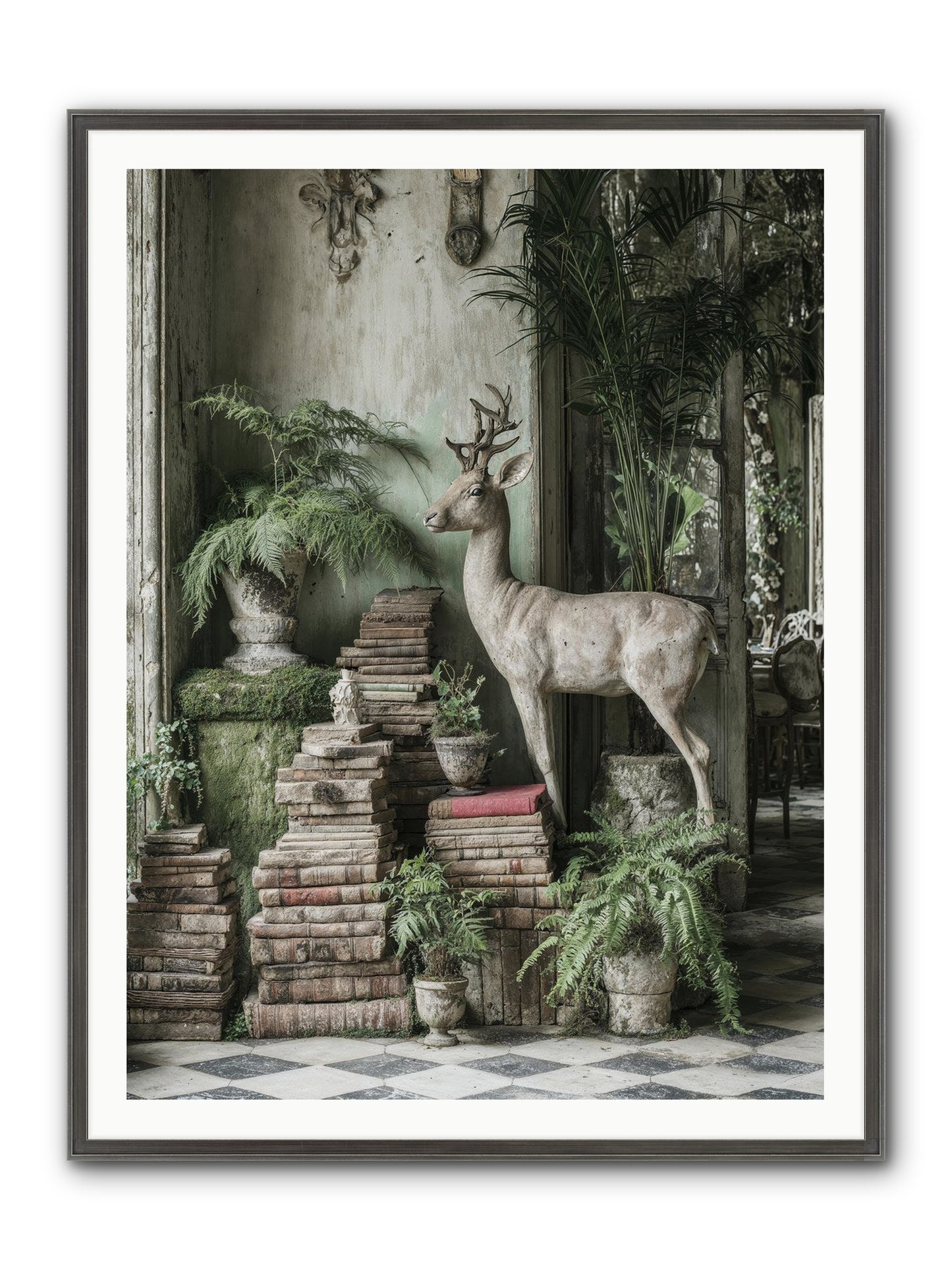 Lyrical Framed Print - Slimwoods Black/Silver 36x48