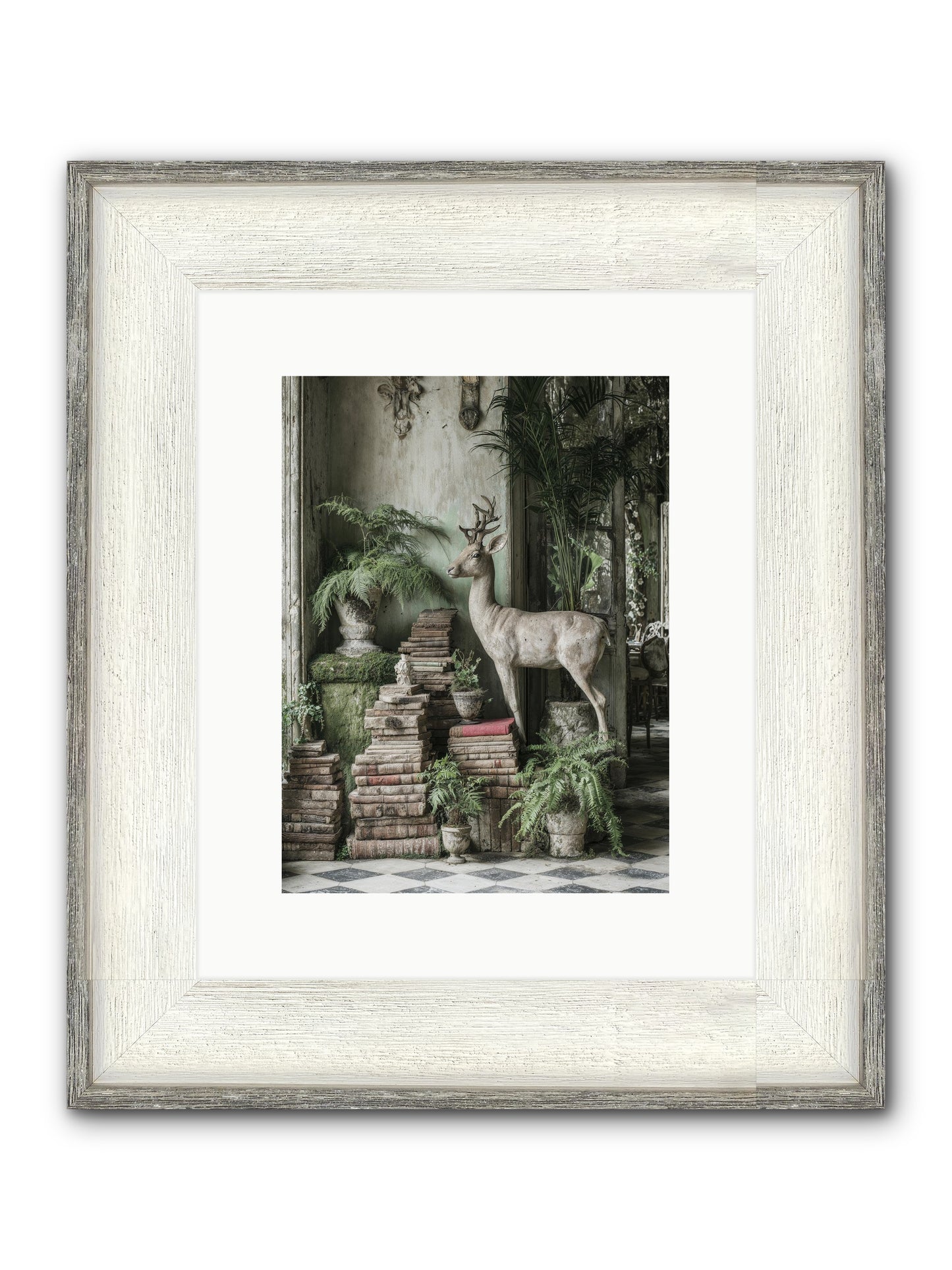 Lyrical Framed Print - Driftwood White 9x12